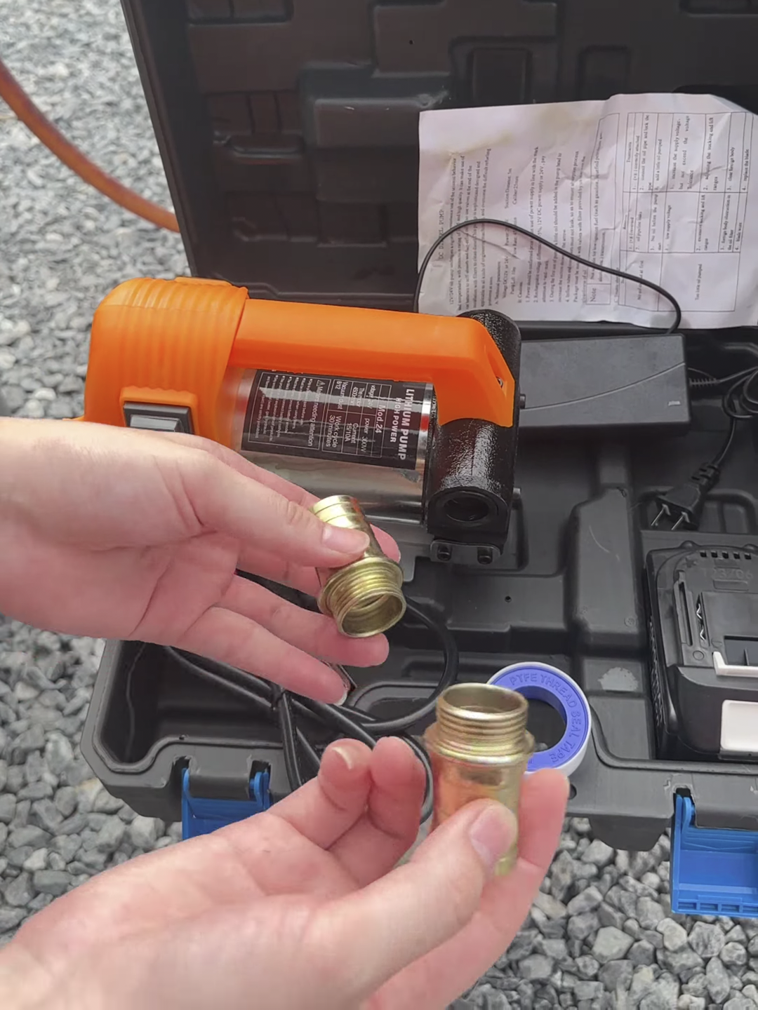 ปั๊มน้ำมันไร้สาย 2 in1 ONSEN 24V