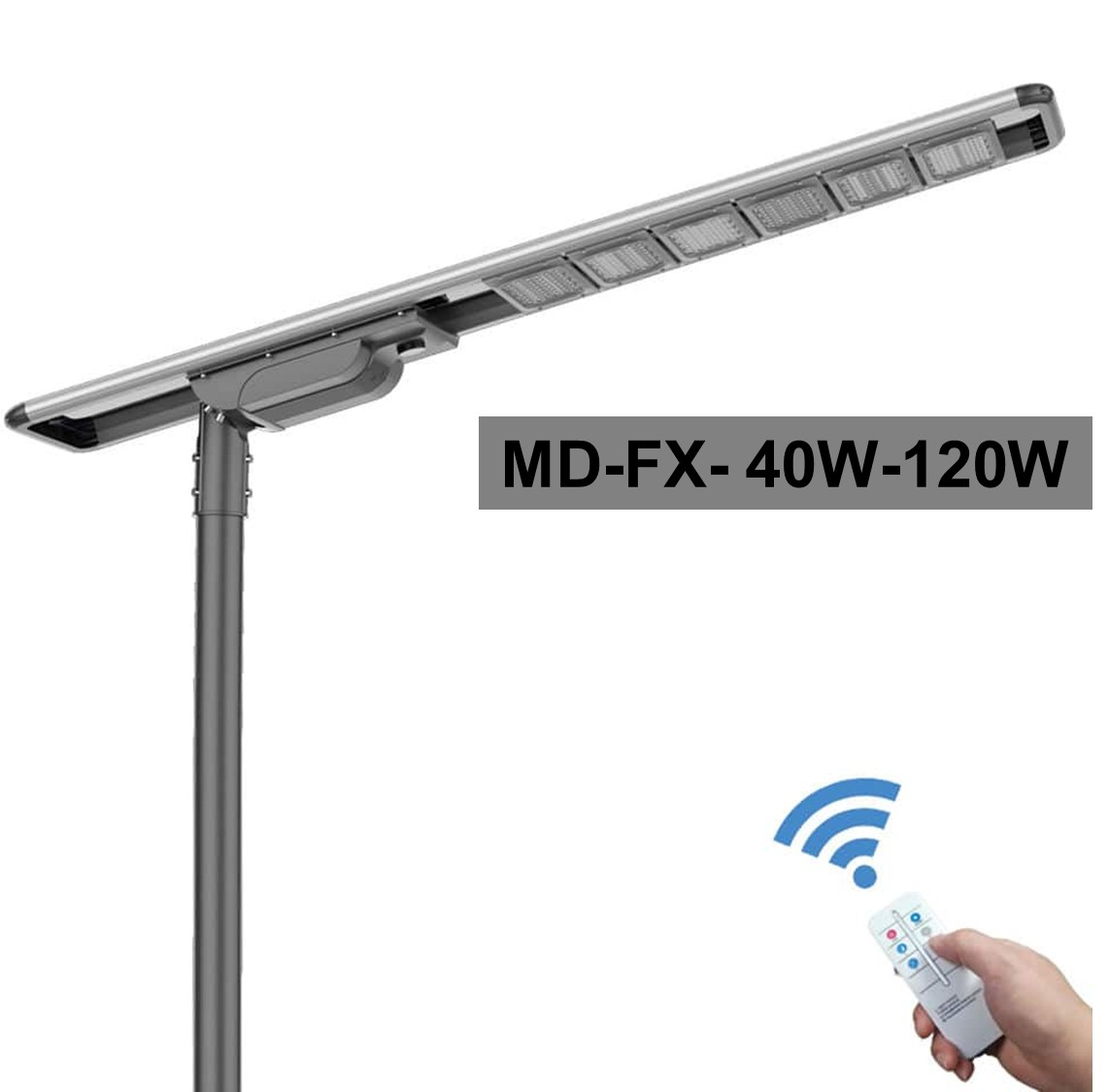 ไฟถนนโซล่าเซลล์ รุ่น MD-FX Series 120W