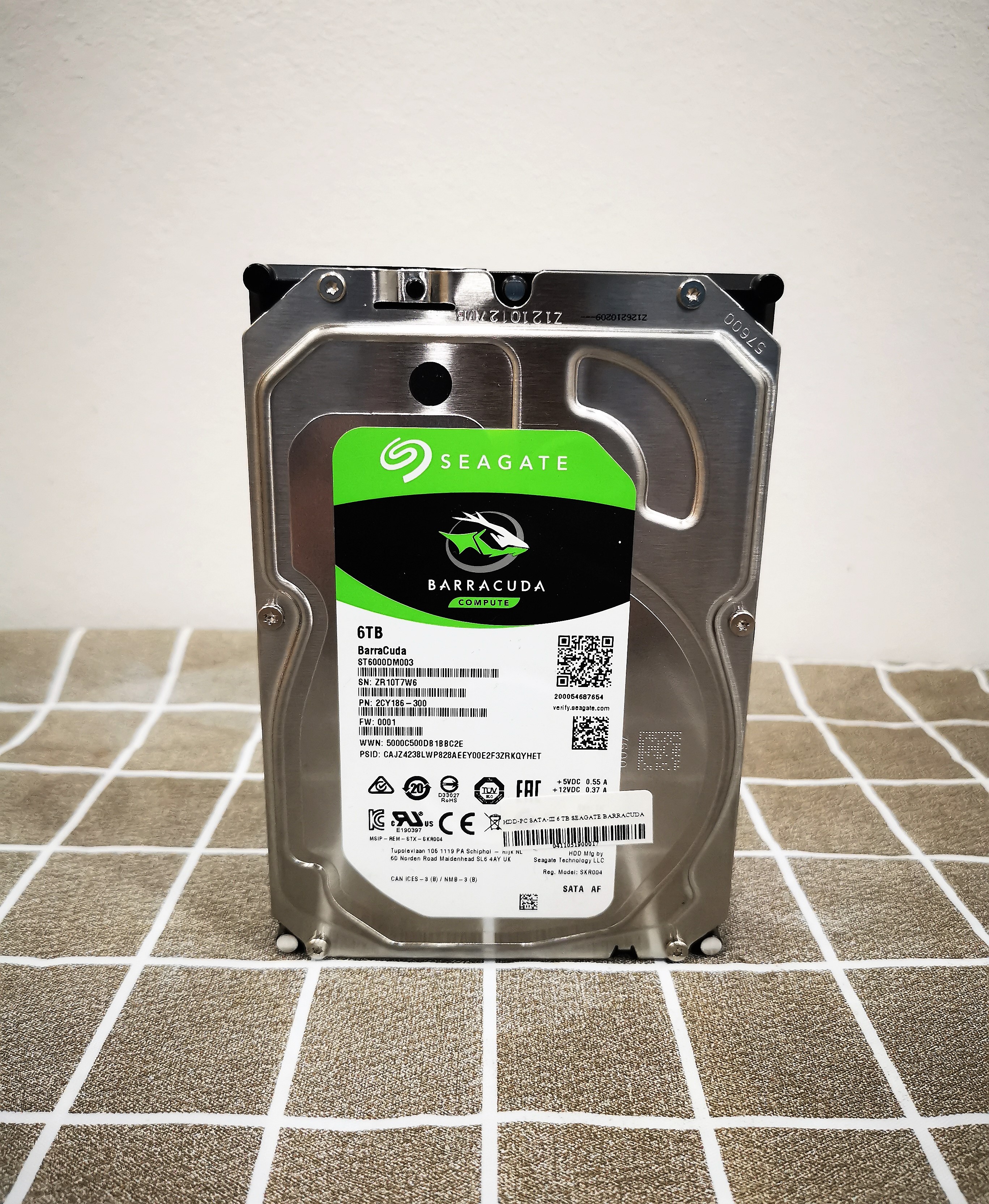 HDD Seagate Barracuda 6TB (5400RPM, 256MB, SATA-3)