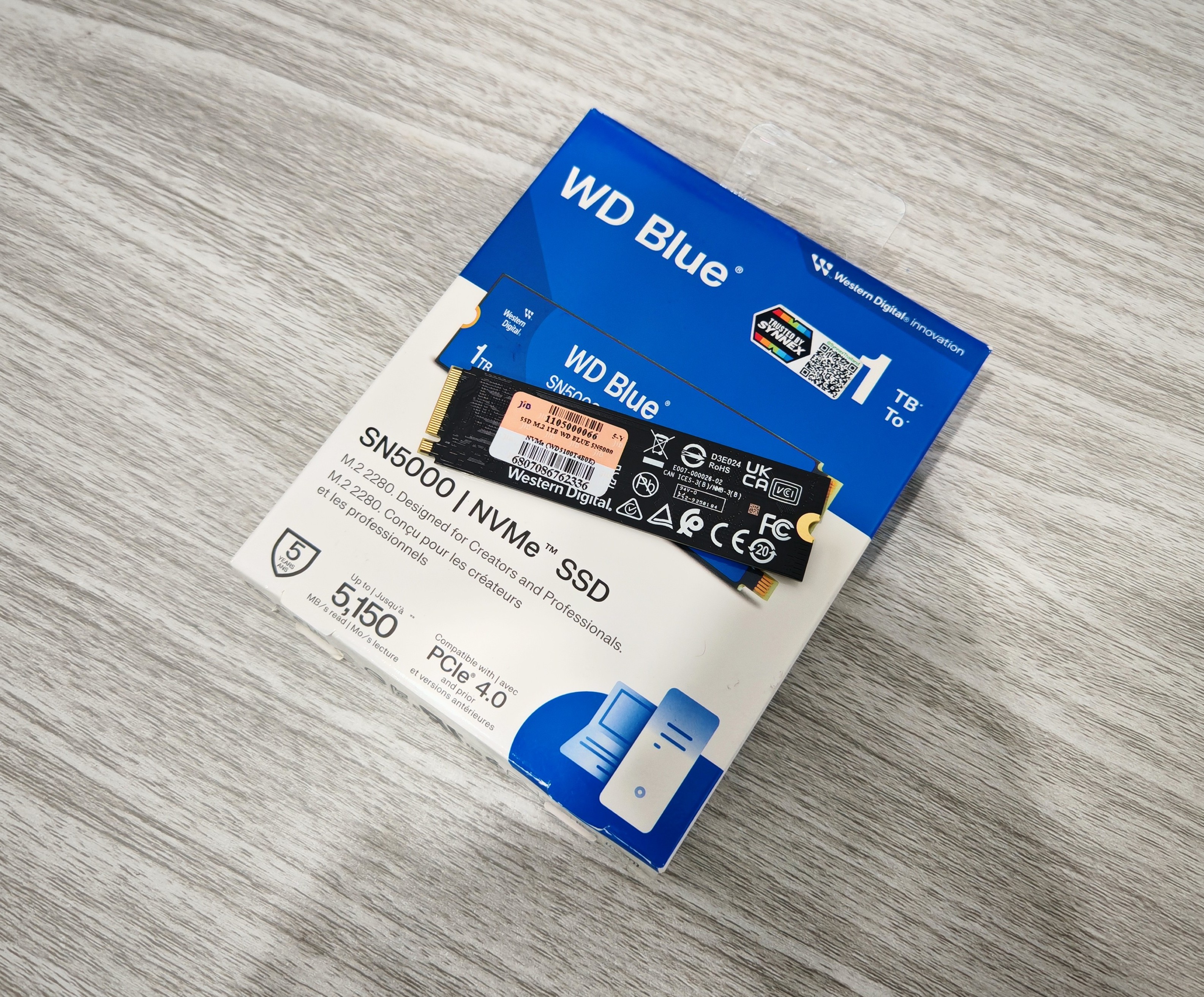 SSD M.2 NVMe WD Blue SN5000 1TB PCIe 4.0
