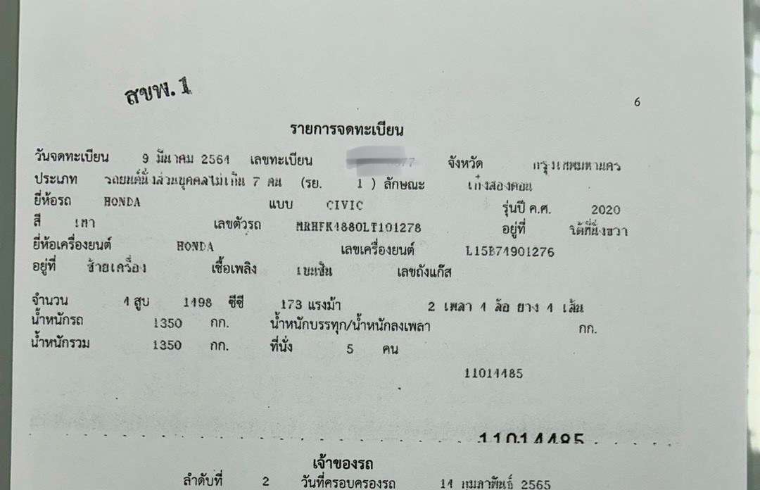 Honda Civic FK 1.5 Turbo RS ปี 2020