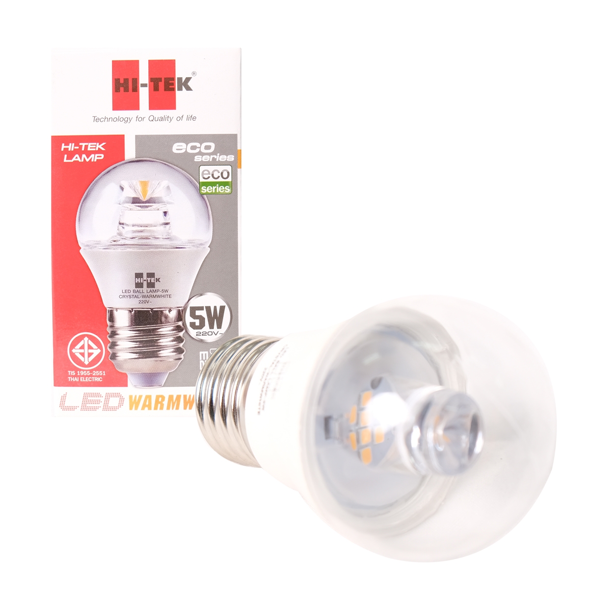 HI-TEK หลอดไฟ LED คริสตัส E27 5 วัตต์