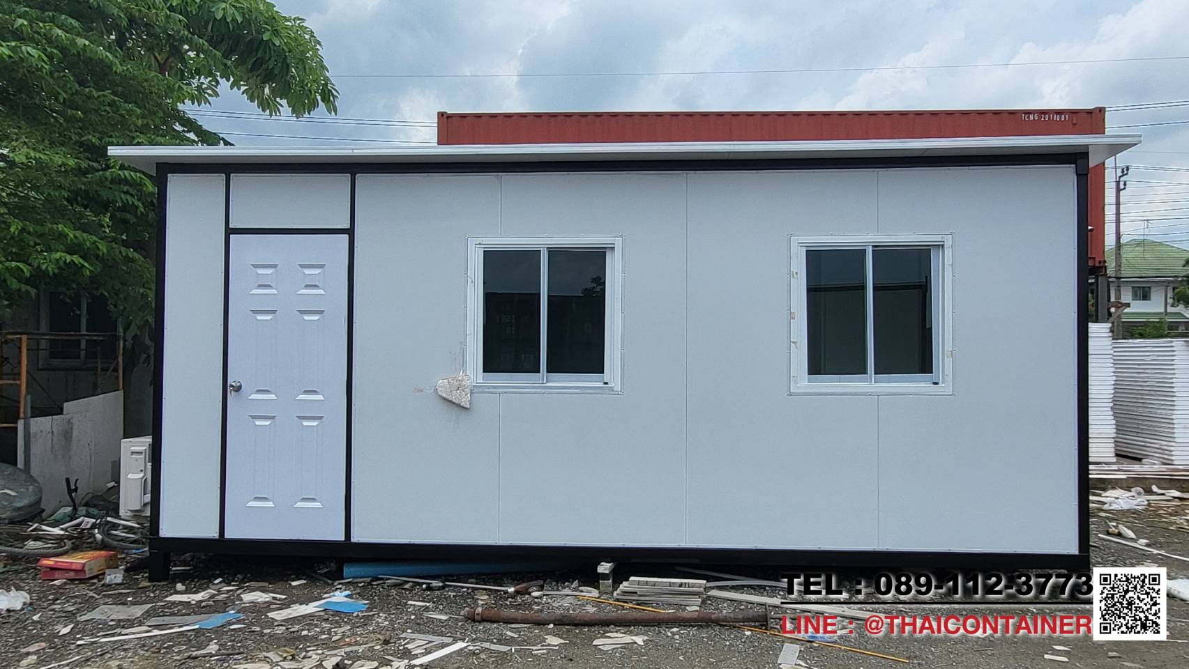 ตู้ออฟฟิต ผนัง สำเร็จรูป ขนาด 3x6x2.50ม.