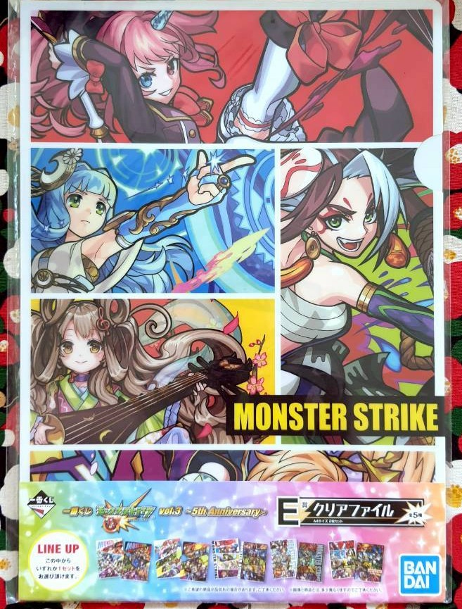 แฟ้ม Monster Strike ของแท้จากญี่ปุ่น A4 แบบสอด 1 set มี 2 ชิ้น