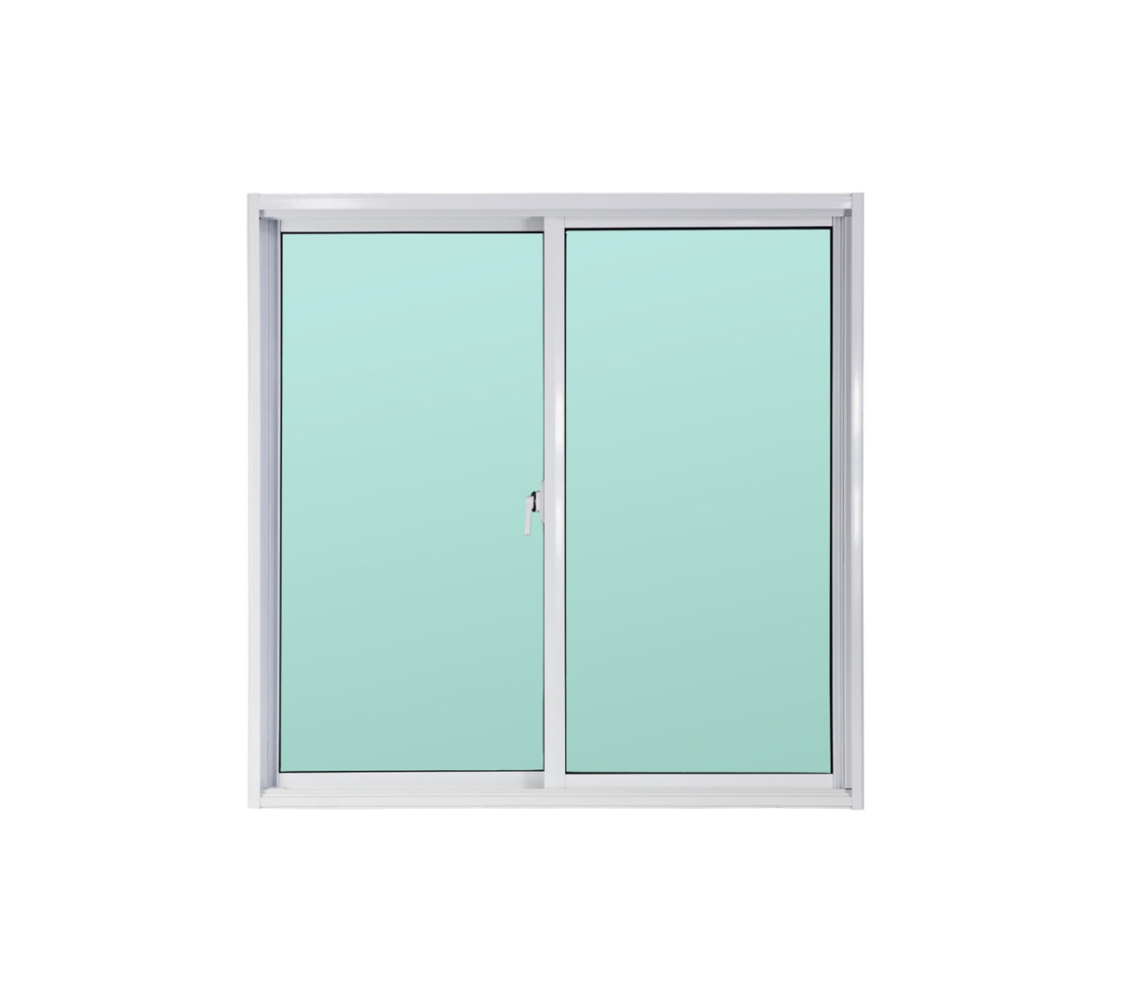 WELLINGTAN LIKE หน้าต่างอะลูมิเนียม SS W-AL/001 100x100ซม. สีขาว (ไม่มีมุ้ง)