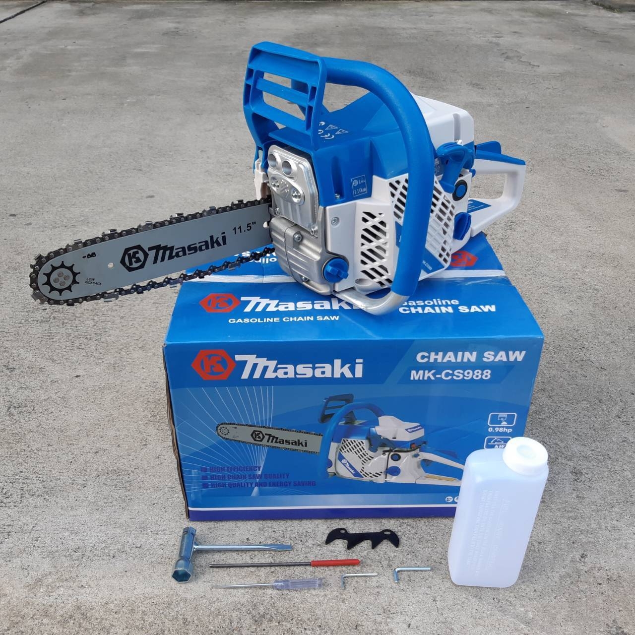 เลื่อยยนต์ MASAKI รุ่น MK-CS988 บาร์ 11.5" ของแท้ 100%