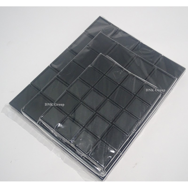 กล่องใส่พลอย,กล่องใส่เพชร,กล่องใส่อัญมณี ขนาด 3x3 cm. 4x4 cm. 5x5 cm.สีขาว สีดำ (20ใบ/10ใบ/แพ็ค)ด้านในเป็นฟองน้ำอย่างดี
