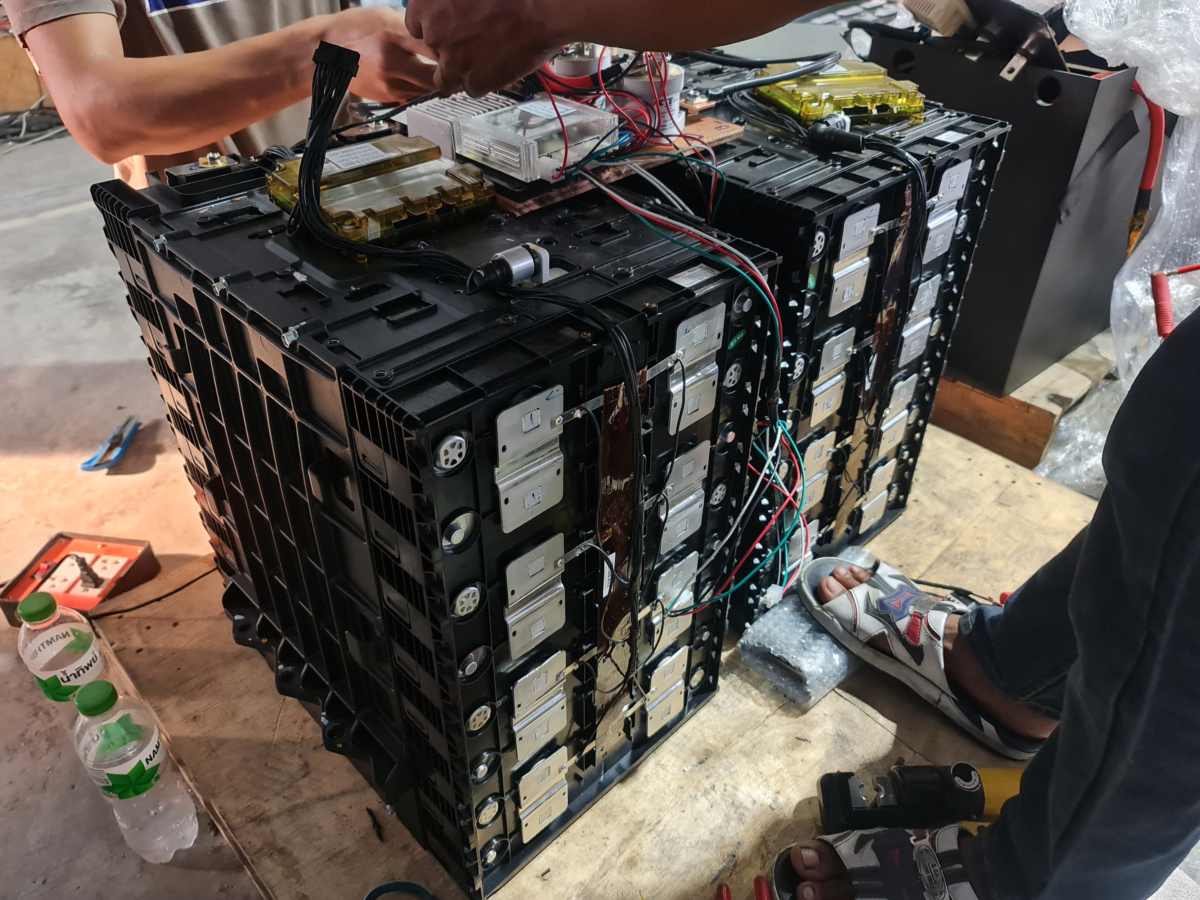 แบตเตอรี่ลิเธียมสำหรับรถโฟลค์คลิฟท์ไฟฟ้า 48v 540Ah ทำจากแบต BYD