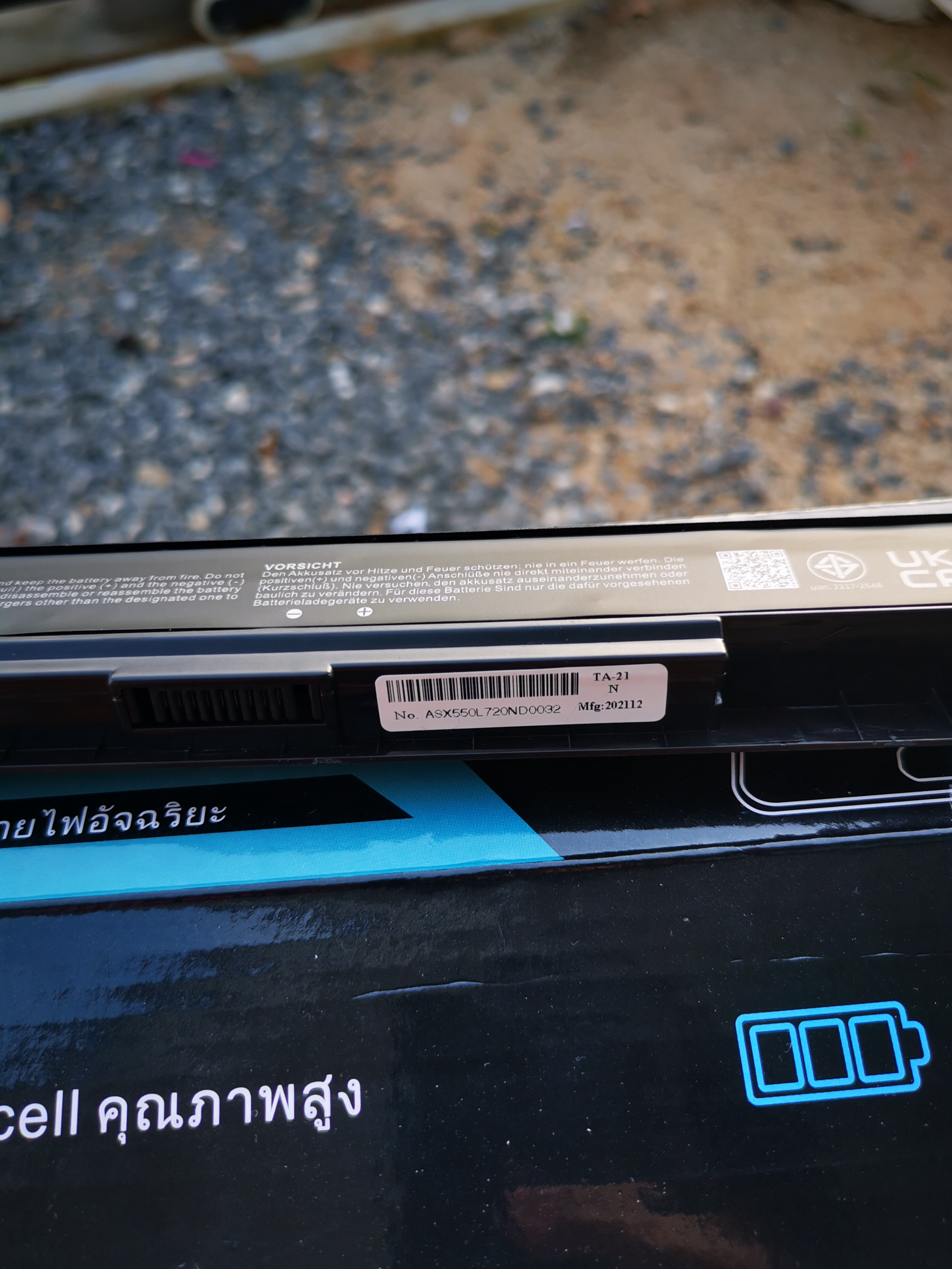 Asus แบตเตอรี่ สเปคแท้ รองรับ A41-X550A X450 X452 X550 X550A X550B X550C X550CA อีกหลายรุ่น