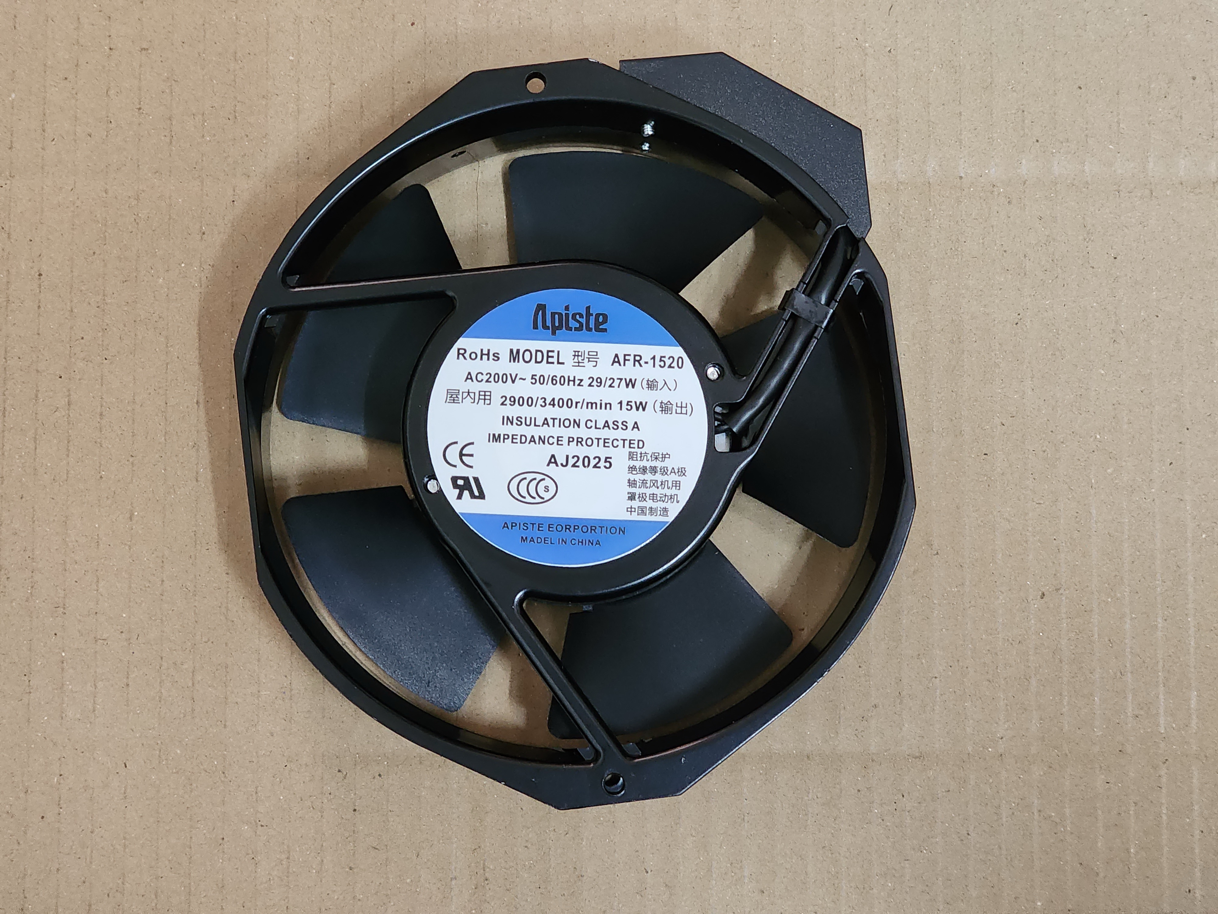 พัดลม Apiste 200V 220V รุ่นต่างๆ
