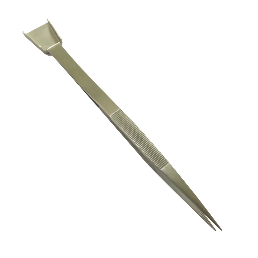 ปากคีบ ปากคีบเพชรพลอย ปากคีบพร้อมที่ตัก 2 in 1 ยาว 18 cm.