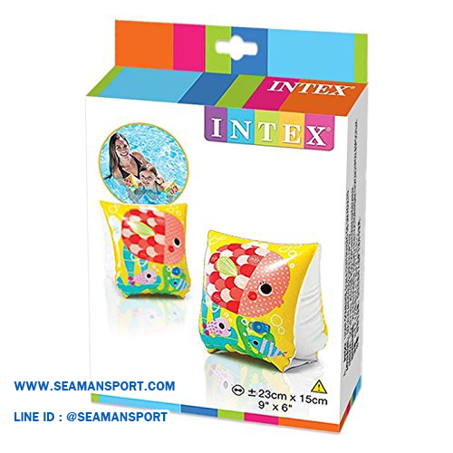 Intex 58652 ห่วงยางสวมแขนปลาการ์ตูน DELUXE ARM BANDS