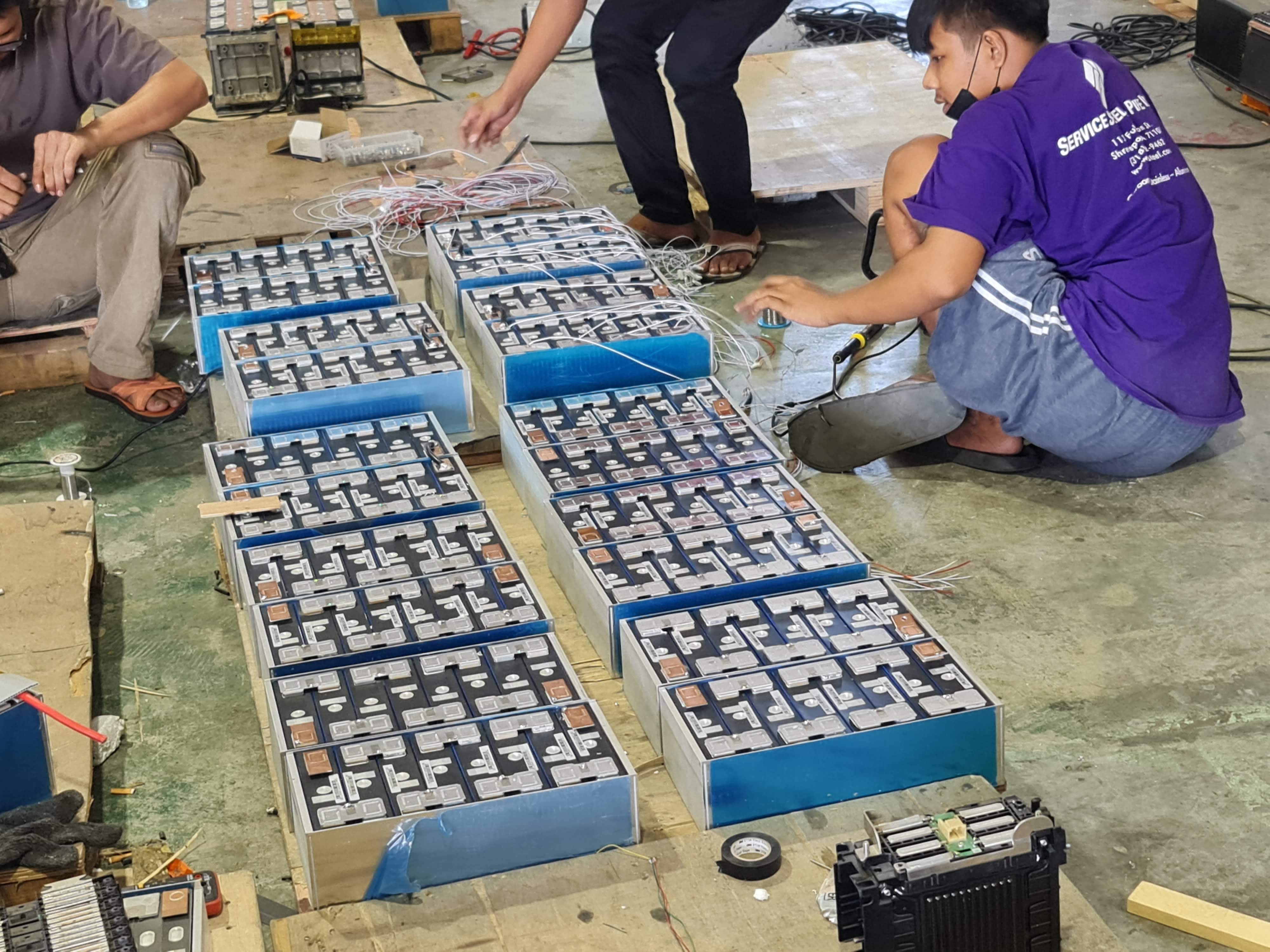 แบตเตอรี่ลิเธียม lifepo4 NMC สำหรับรถกอล์ฟไฟฟ้า ประกอบตามสั่ง 24v 36v 48v ทำ OEM แบตใหม่ แบตมือสอง รับทำได้ตามสั่ง