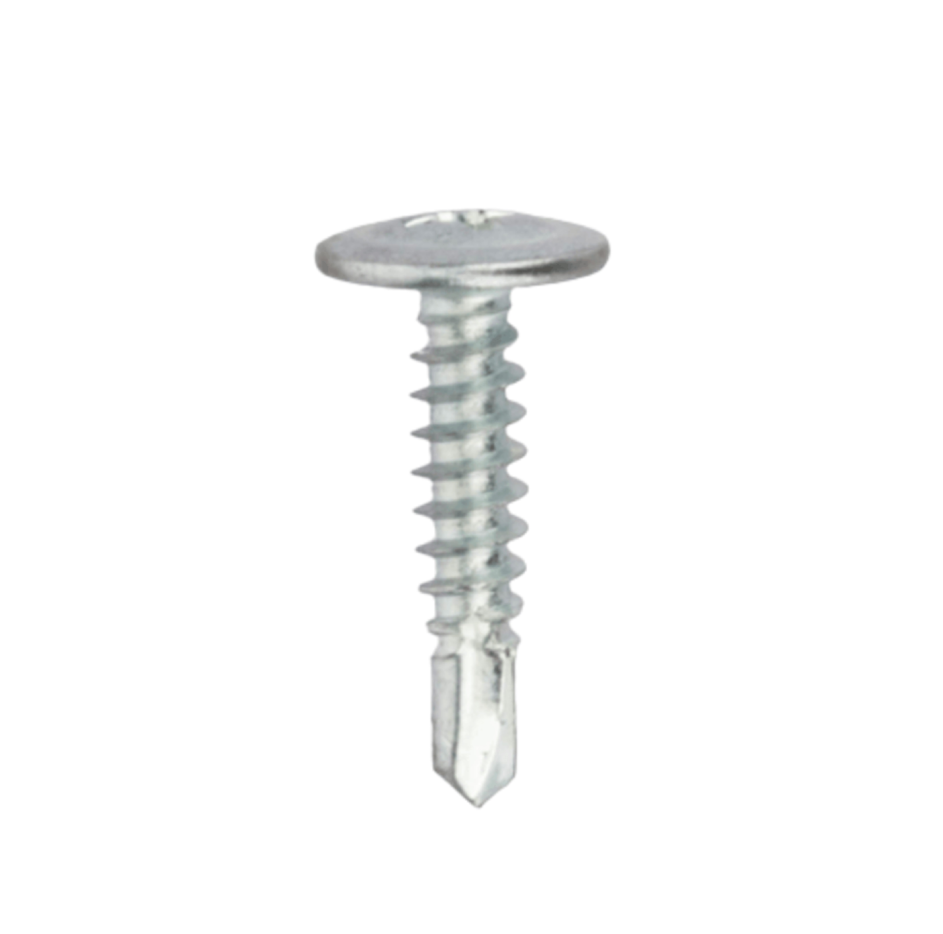 FIX-XY สกรูยึดแทนรีเวทปลายสว่าน ขนาด #8 ยาว 20มม. บรรจุ 100ตัว/ถุง สีเงิน