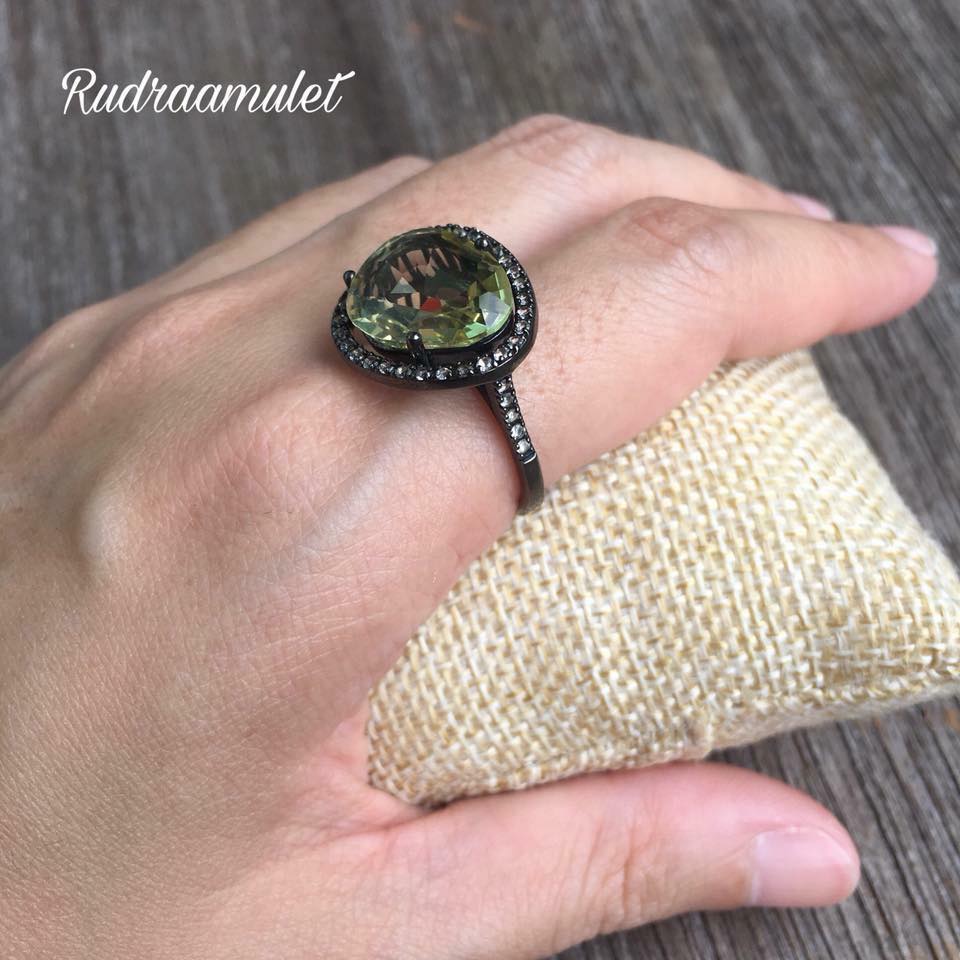 แหวนเลมอนควอตซ์ (lemon quartz)