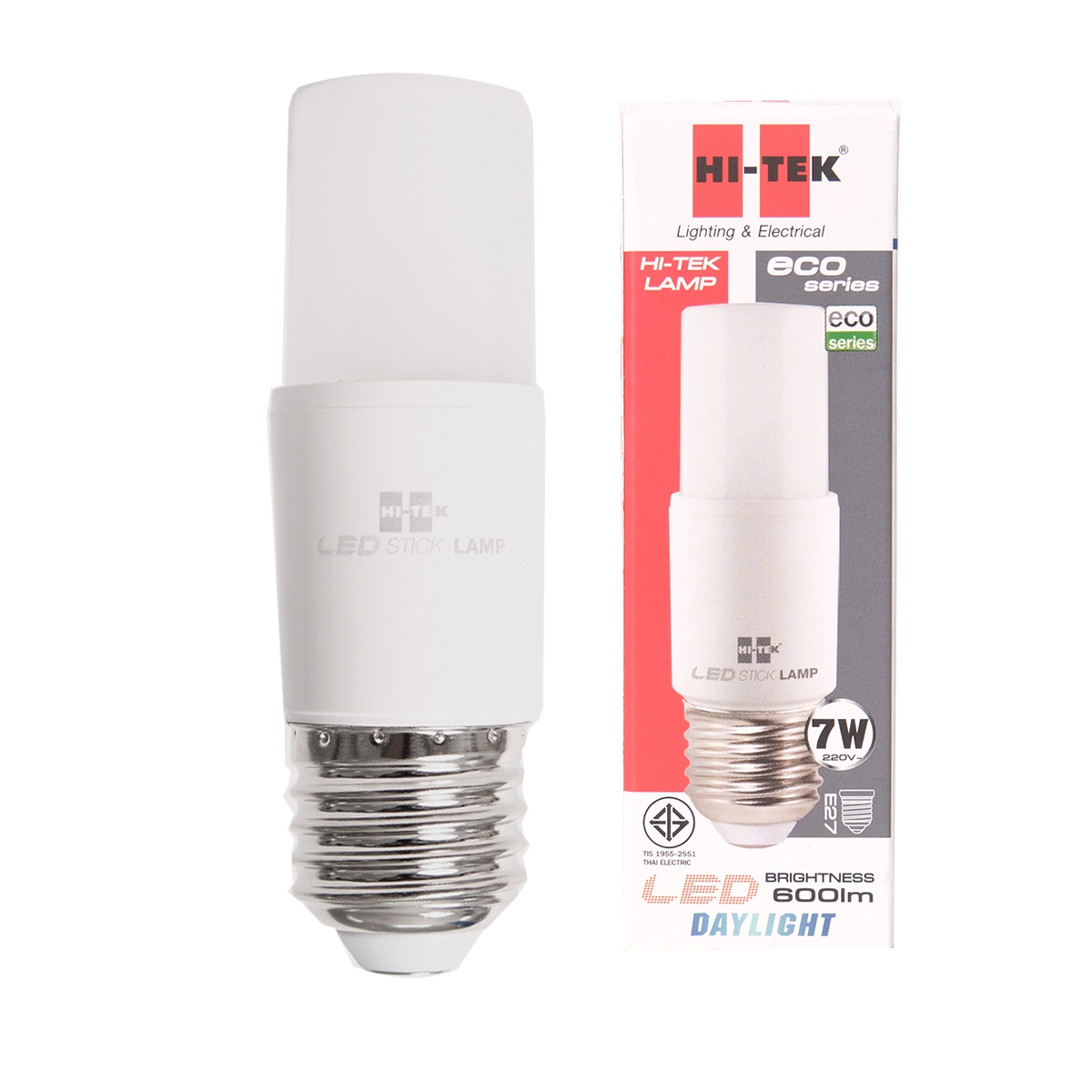 HI-TEK หลอดไฟ LED E27 7 วัตต์ รุ่น ECO (Day Light)
