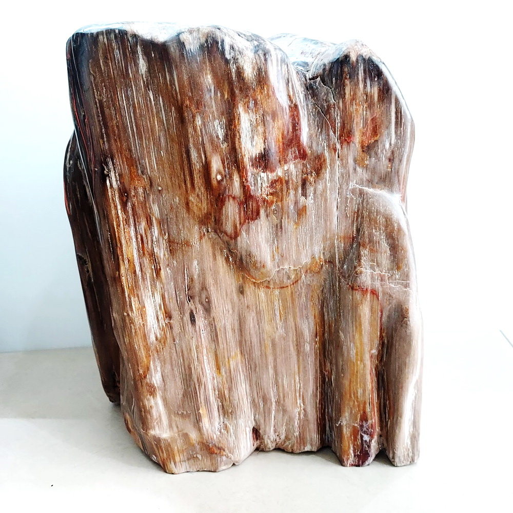 ไม้กลายเป็นหินชนิดอาเกตขัดมัน ทรงภูเขา Petrified Wood (23.1กิโลกรัม, 30×25×22ซม)