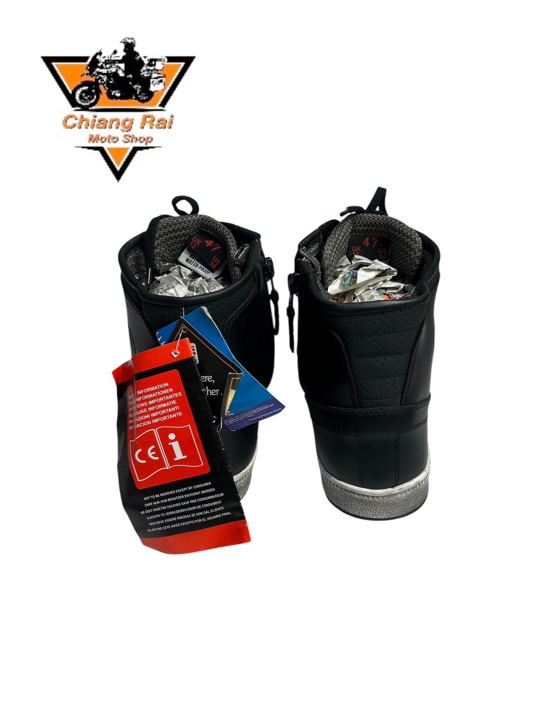 รองเท้าขี่มอเตอร์ไซด์( มือสอง) RCBT-082 Size ขนาดจากป้าย 47:EUR / 13:UK / 30:Cm.(Hipora)