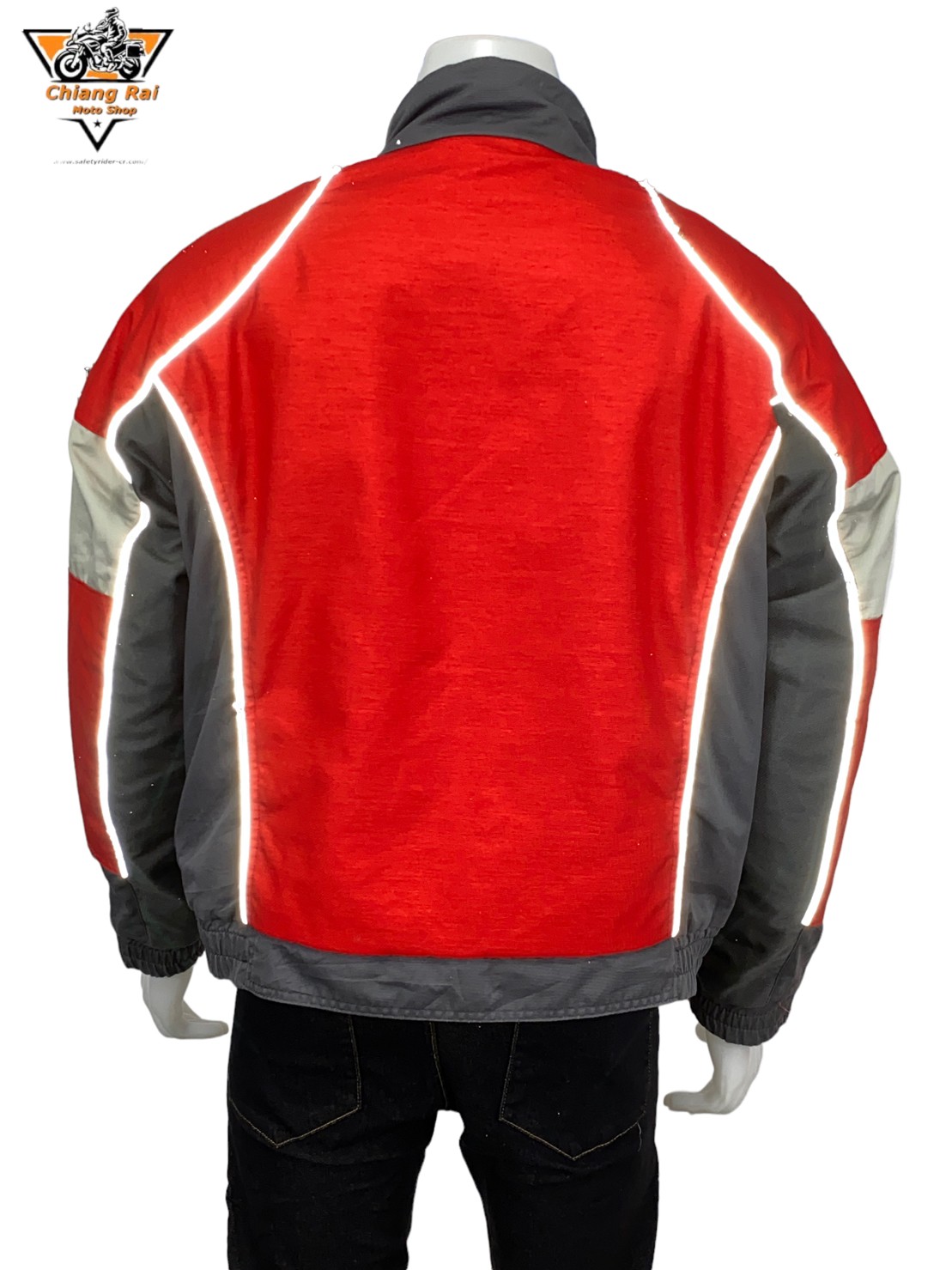 เสื้อขี่มอเตอร์ไซด์( มือสอง) RCSA 559: อก 52" ยาว 25" (XL) **BMW** (ไม่มีการ์ดหลัง)