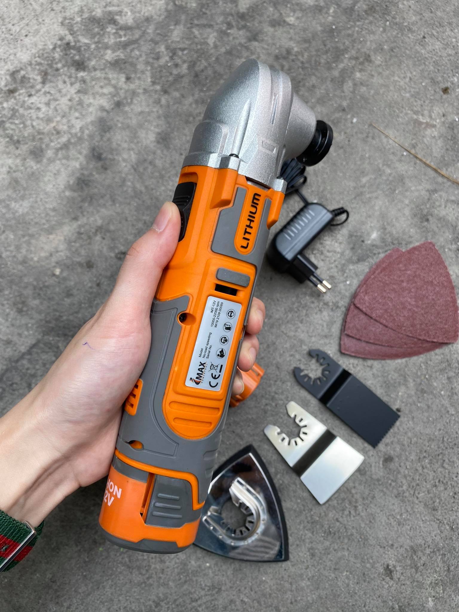ตัดขัดเซาะไร้สาย แบต 12V ยี่ห้อ IMAX