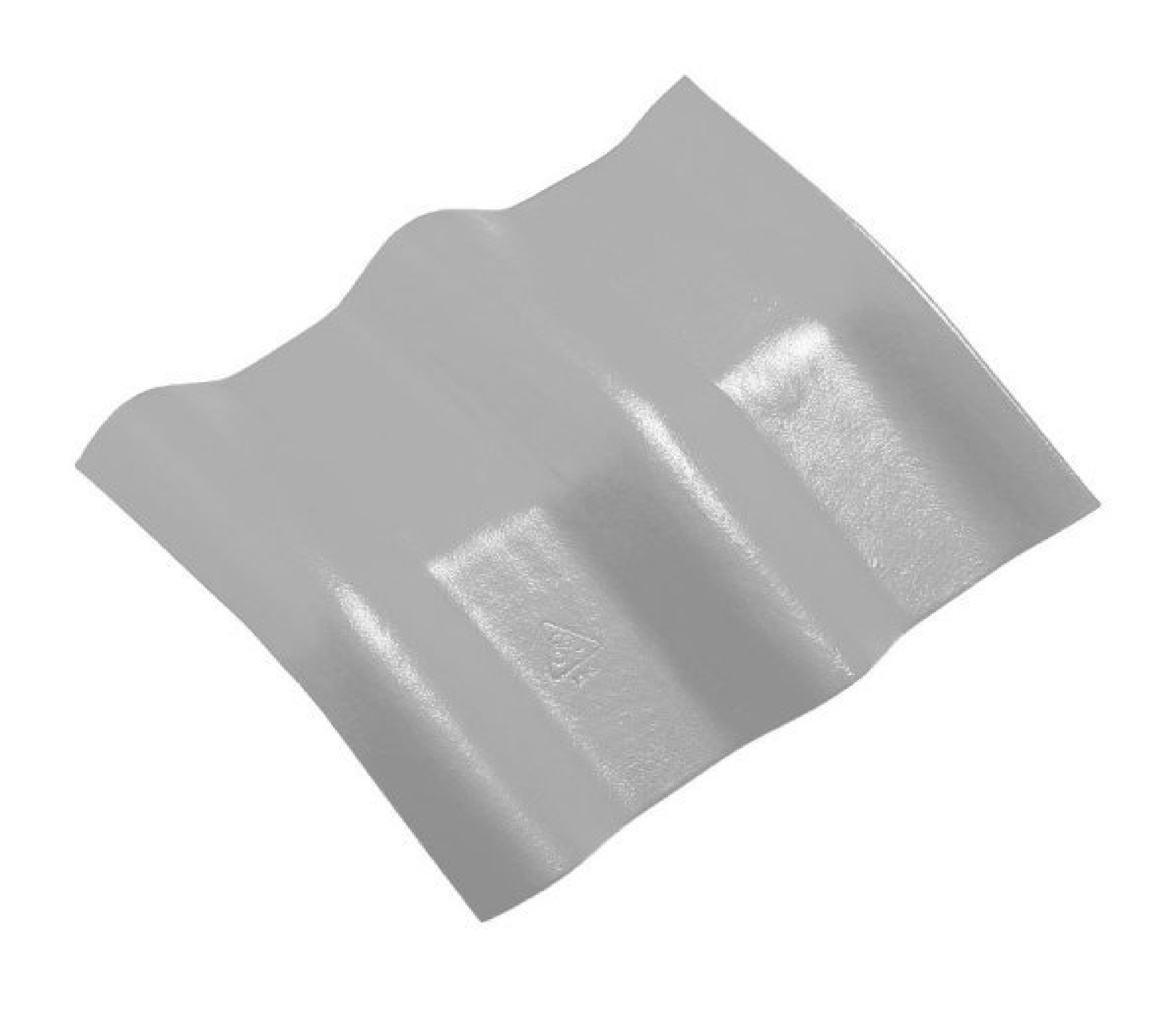 ห้าห่วง ครอบมุม 20 องศา หลังคาลอนคู่ สีซีเมนต์