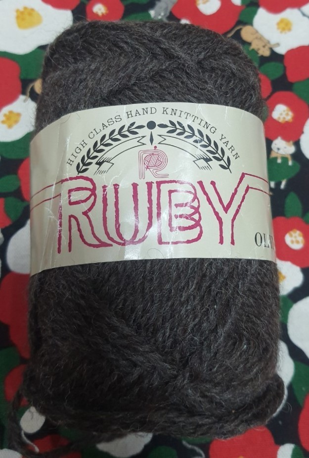 ไหมพรม คุณภาพดีจากญี่ปุ่น Ruby olympic สวยเส้นหนา 50 g Color 56 FUJII