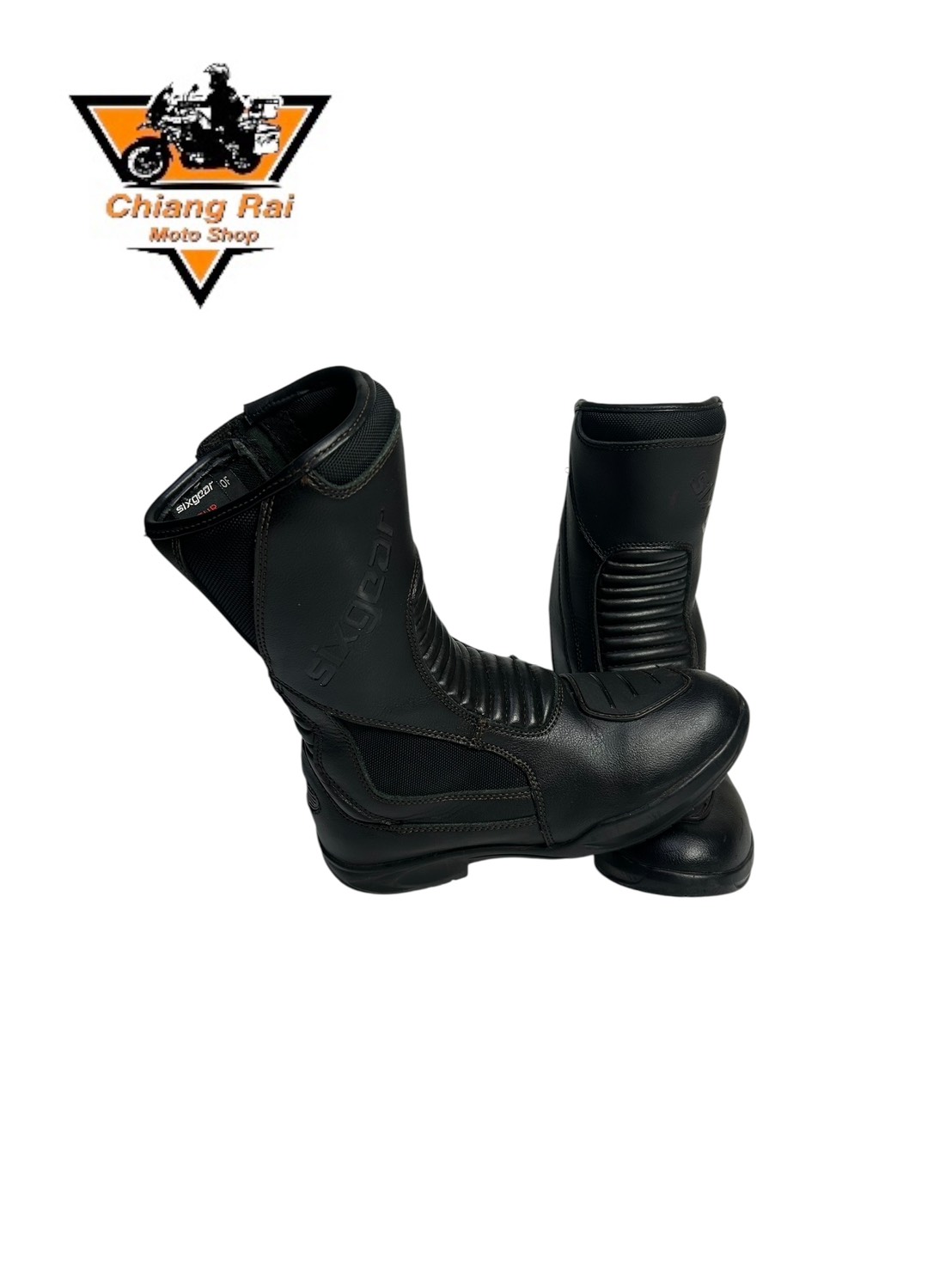 รองเท้าขี่มอเตอร์ไซด์( มือสอง) RCBT-122 Size ขนาดจากป้าย 38:EUR / 5:UK / 24:Cm.(Sixgear)