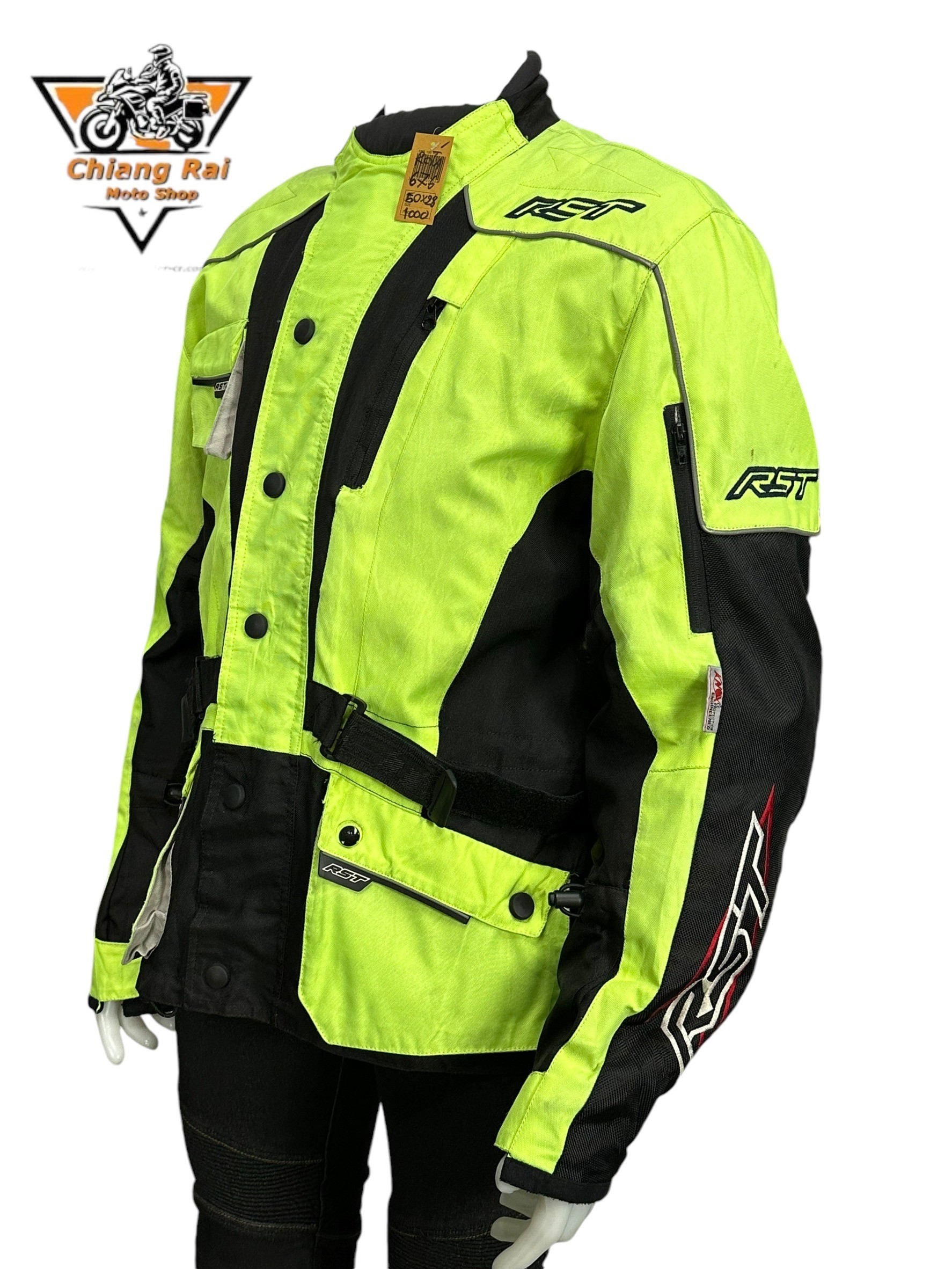 เสื้อขี่มอเตอร์ไซด์( มือสอง) RCTA 676 อก 50" ยาว 28"(XL) **RST**