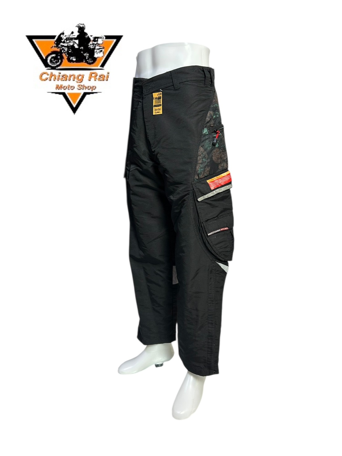 กางเกงขี่มอเตอร์ไซด์ ( มือสอง ) E&A 670: เอว 34" ยาว 30" **ABERCROMBIE**