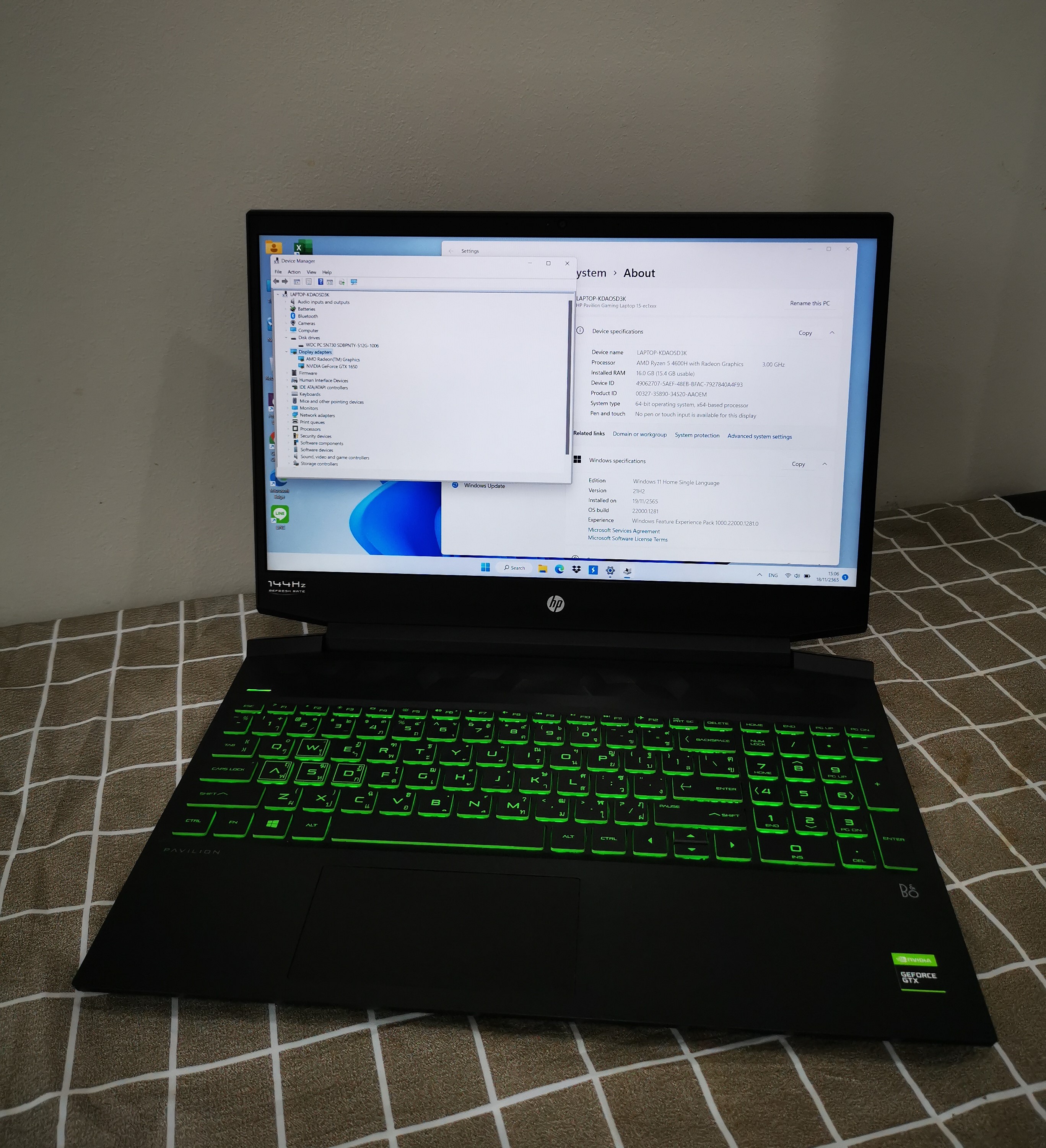 Hp Pavilion Gaming 15-ec1026AX