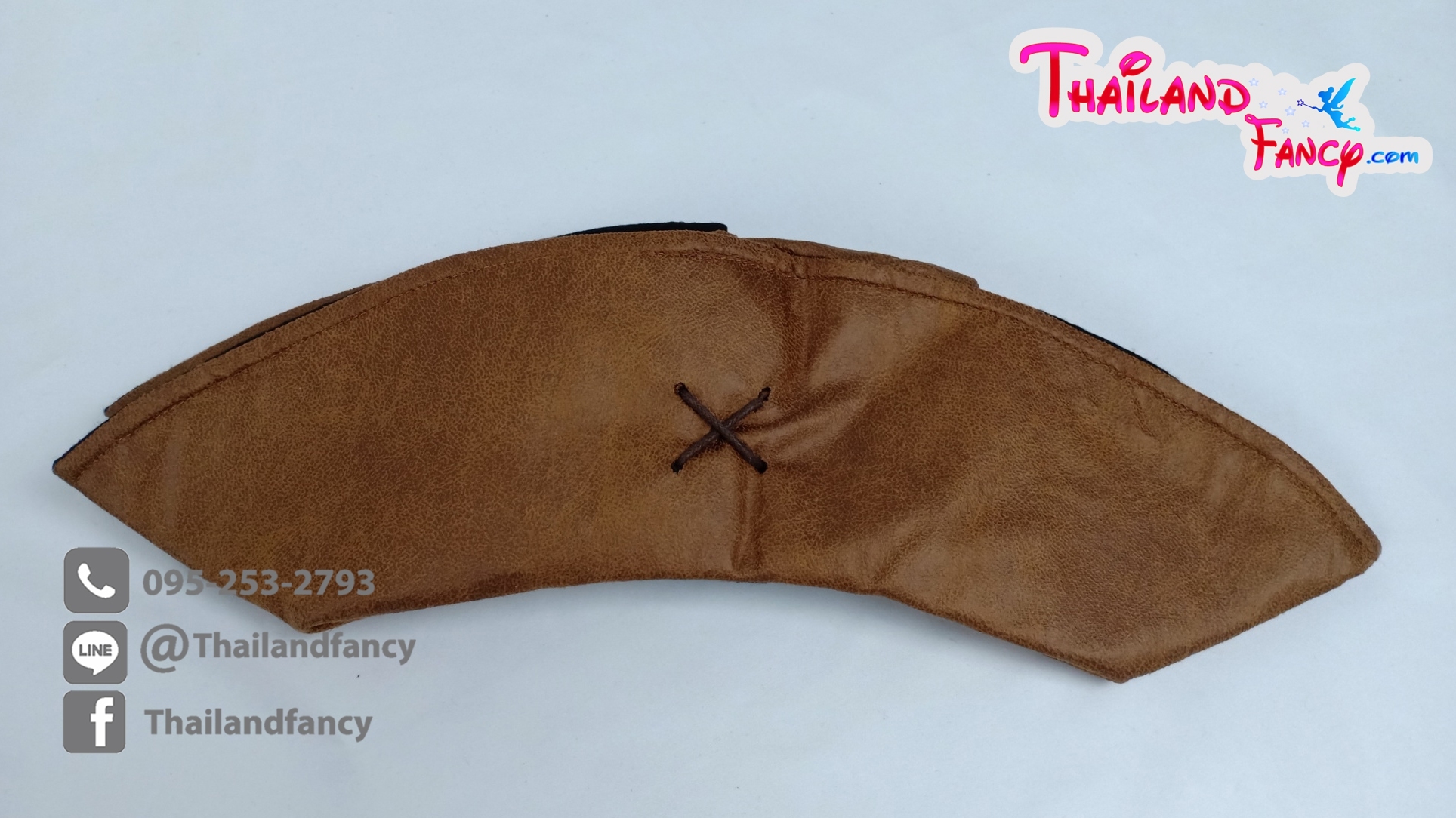 หมวกแฟนซีโจรสลัด หมวกโจรสลัดแจ๊คสแปร์โรว์ Pirate of the Caribbean หมวกหนังเทียมโจรสลัด กัปตันแจ๊ค