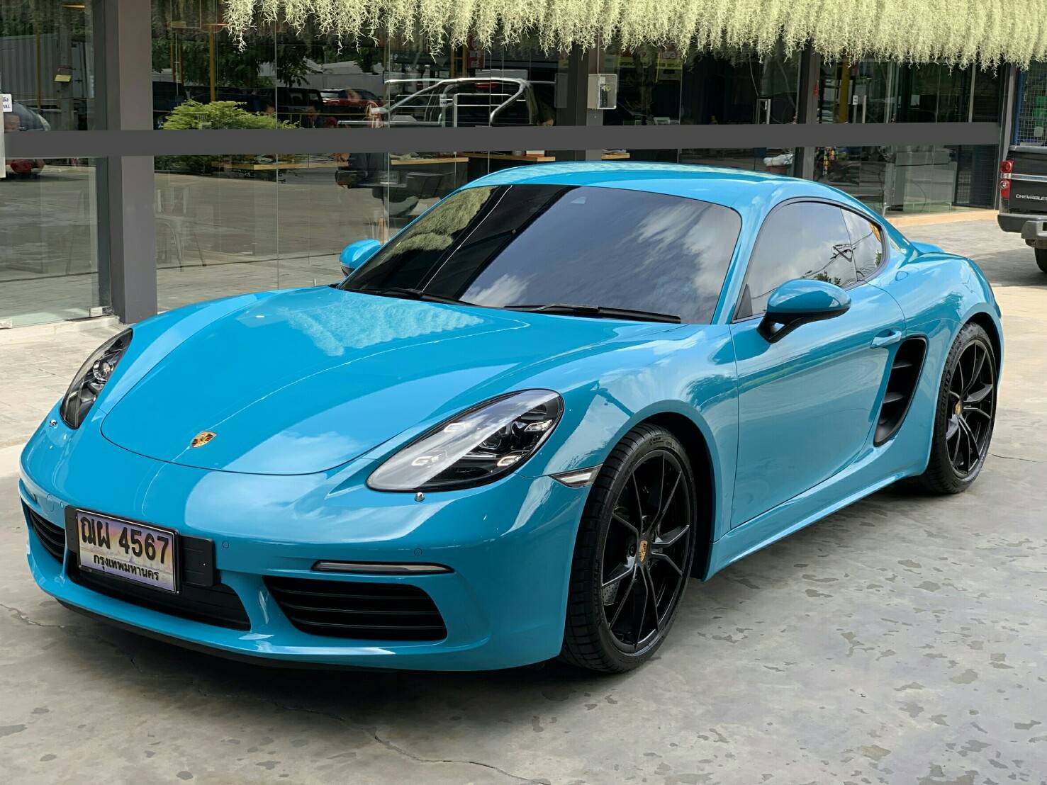 Porsche Cayman 718 Miami Blue ปี 2017