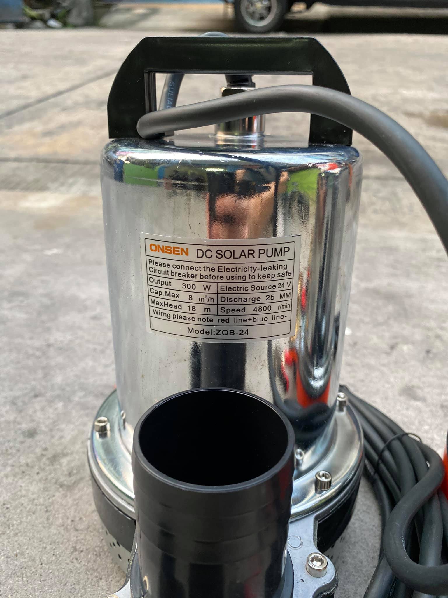 ปั้มไดโว่แบตเตอรี่ Onsen 12V 24V แถมตัวคีบแบต 1คู่