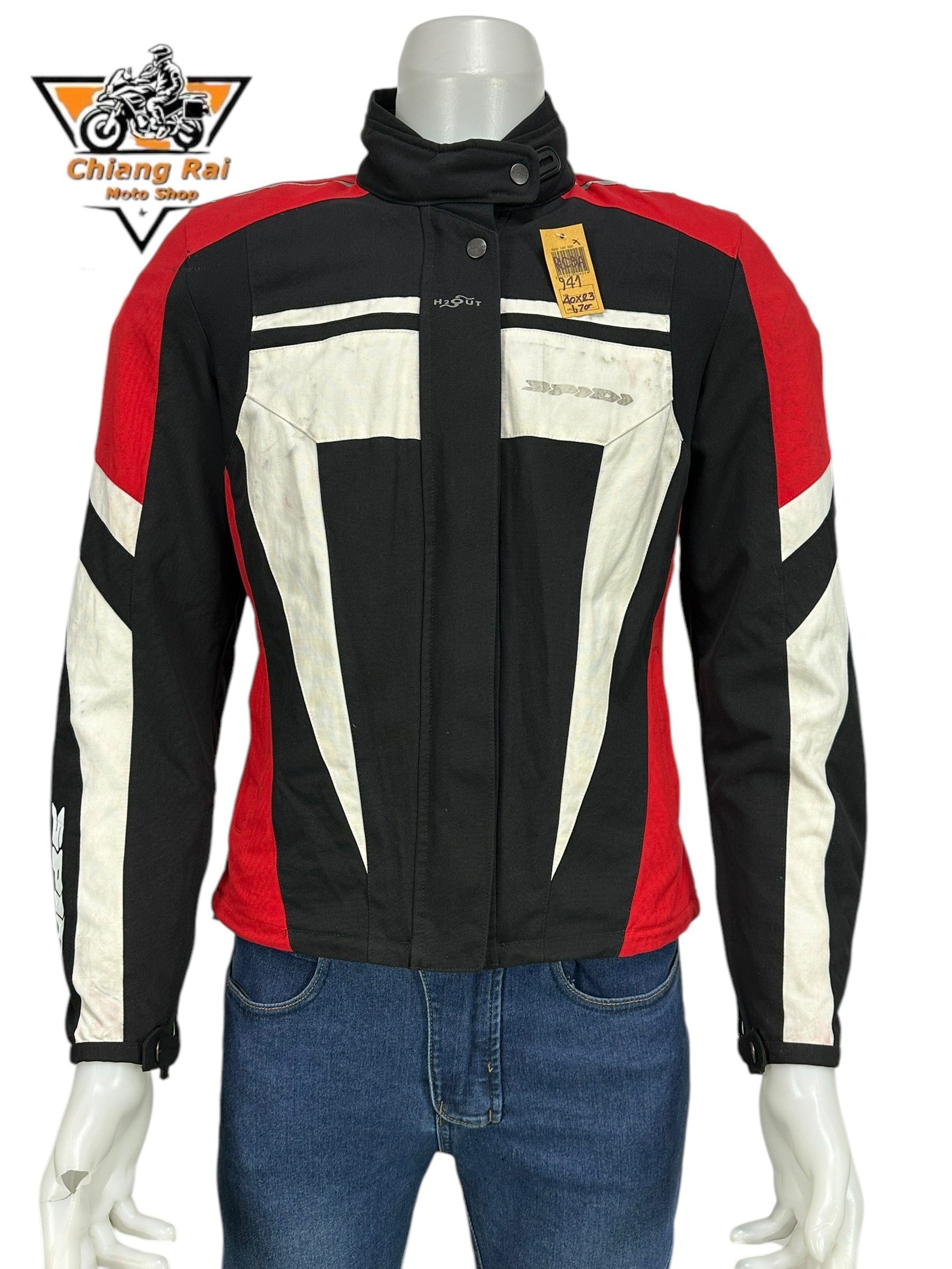 เสื้อขี่มอเตอร์ไซด์( มือสอง) RCSA 941 : อก 40" ยาว 23" (S) **Spidi**