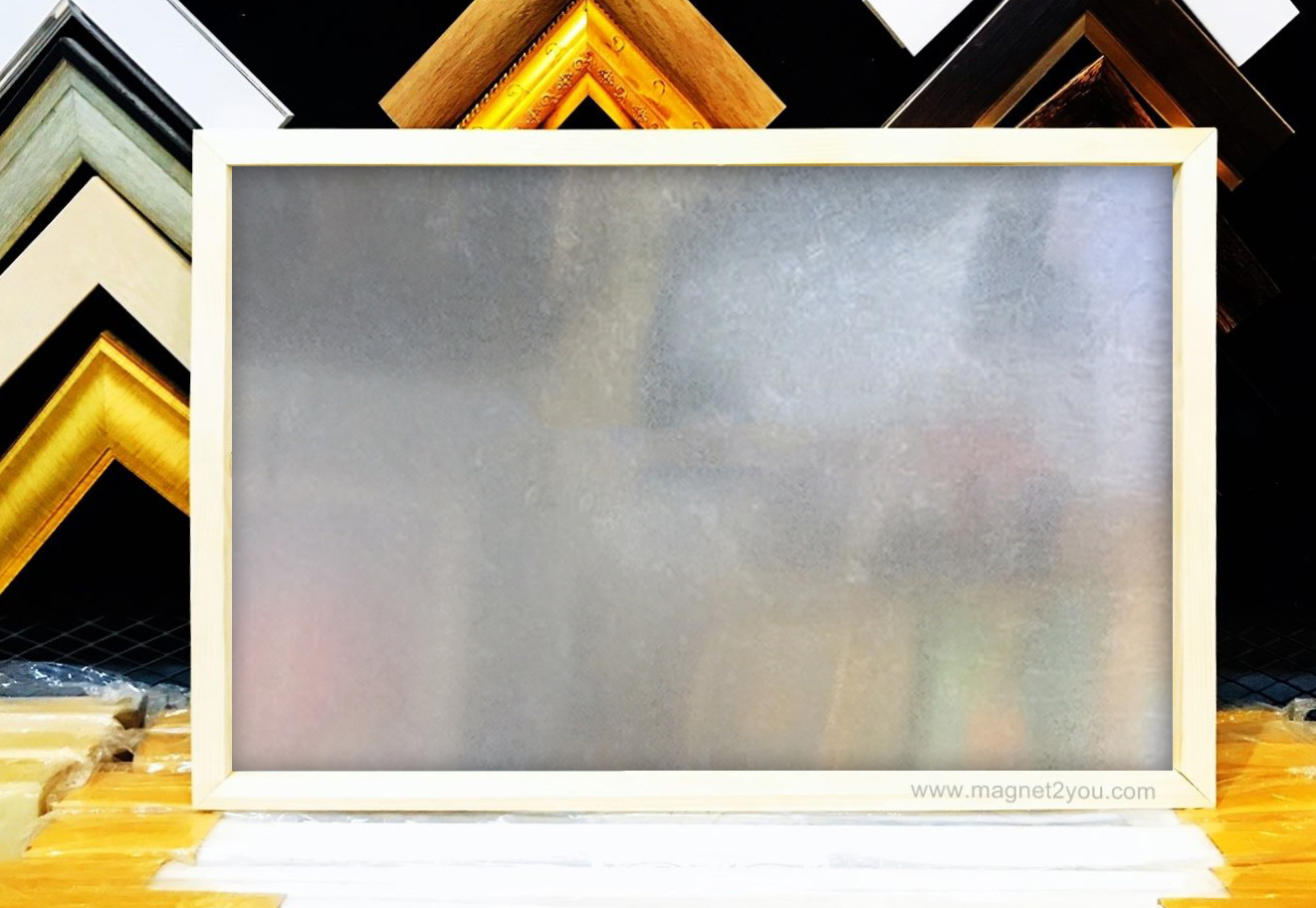 กระดานบรอนซ์ 40x60 ติดผนังเลือกสีกรอบได้