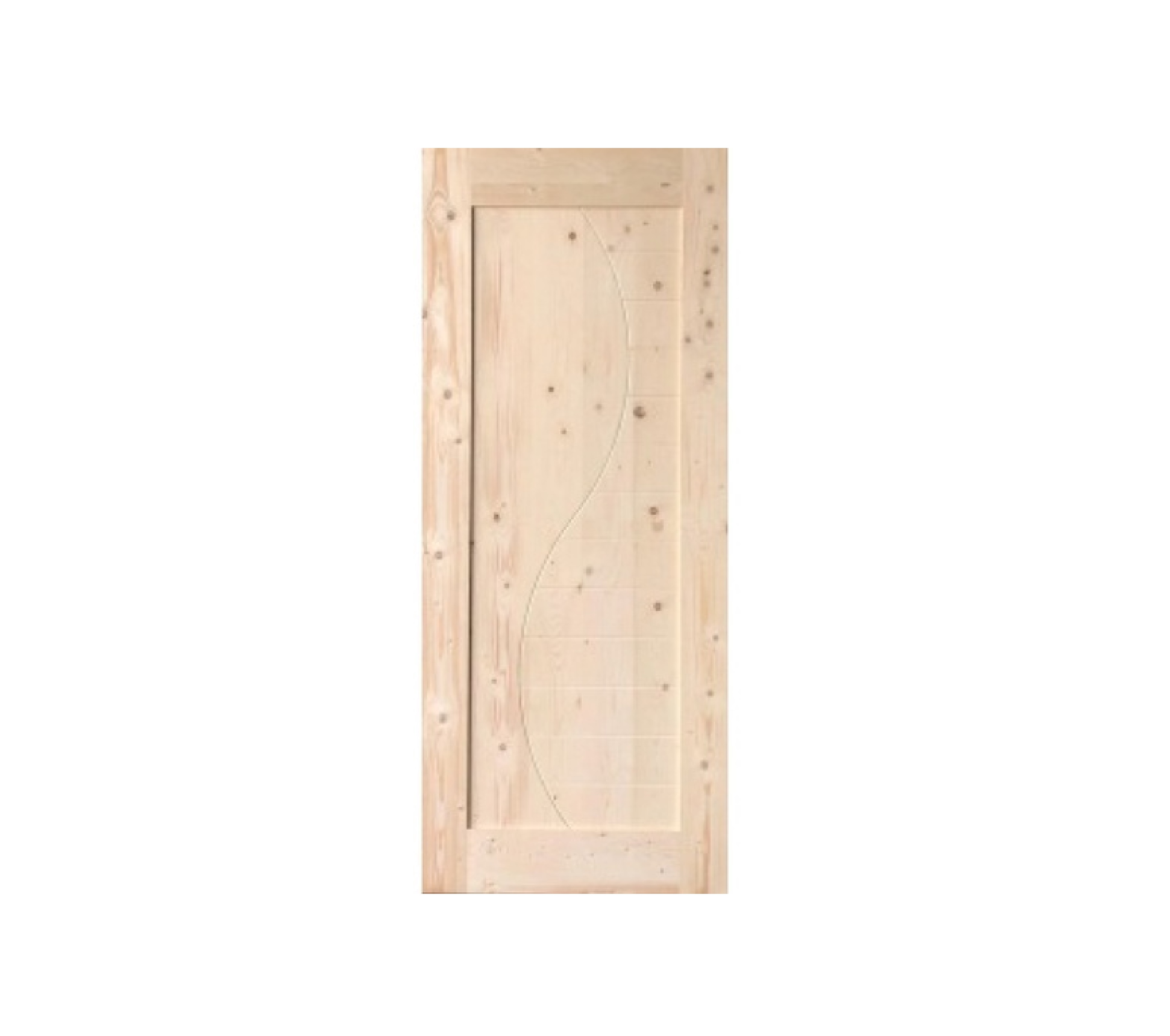 GREAT WOOD ประตูไม้ไวท์วูด บานทึบทำร่อง DPWDR4 80x200ซม.