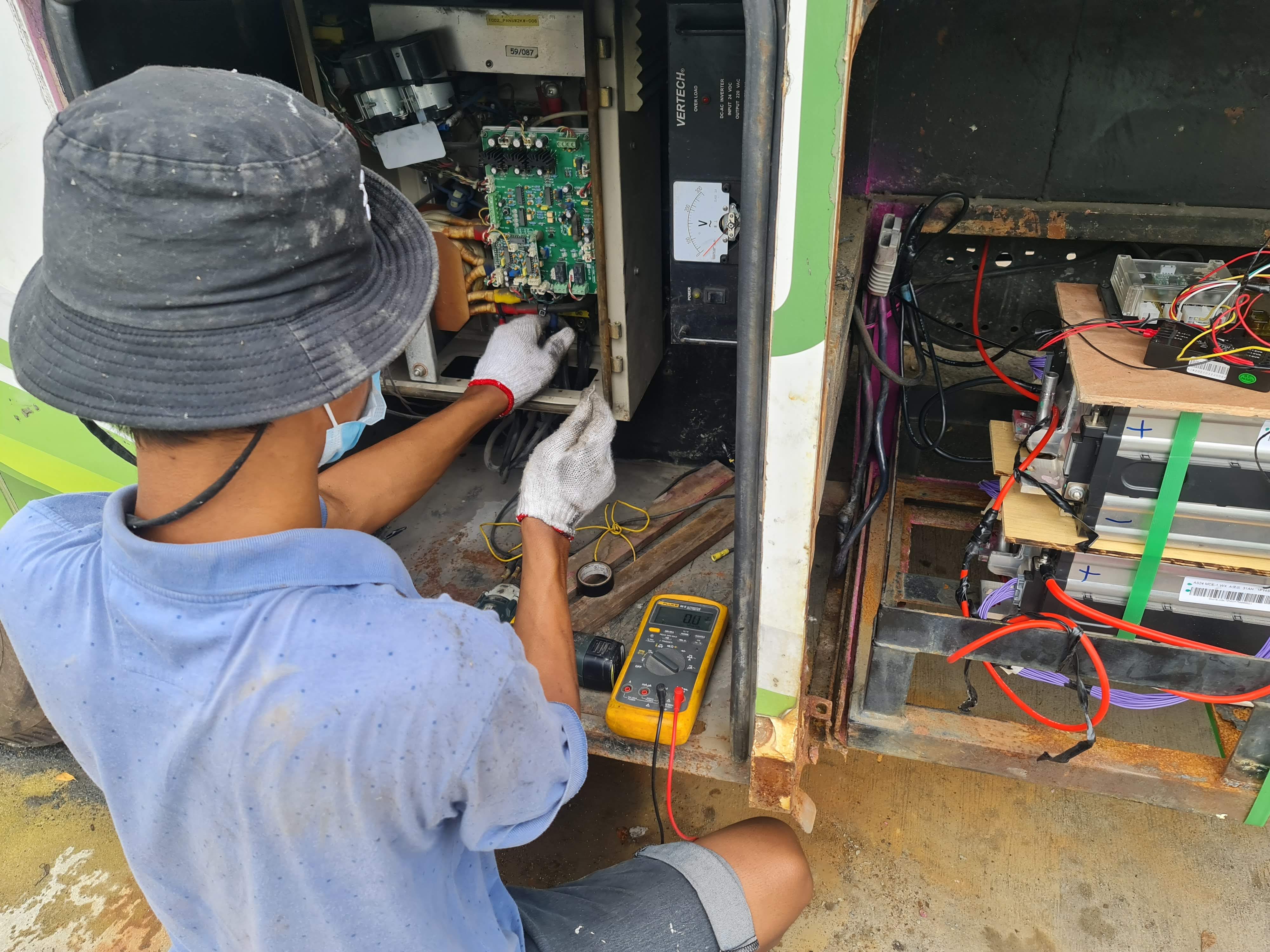แบตเตอรี่ลิเธียม ไฮโวลท์ 300v 350v 400v สำหรับรถบัสไฟฟ้า โซล่าเซลล์ hybrid inverter HV สามารถใช้ทดแทนแบตเตอรี่น้ำได้เลย