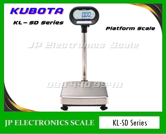 เครื่องชั่งดิจิตอล60kg เครื่องชั่งวางพื้น60kg เครื่องชั่งน้ำหนัก60kg ตาชั่ง60กิโลกรัม กิโลดิจิตอล60kg เครื่องชั่ง60kg*10g ยี่ห้อ KUBOTA รุ่น KL-SDN-60A ขนาดแท่นชั่ง 370*500mm.
