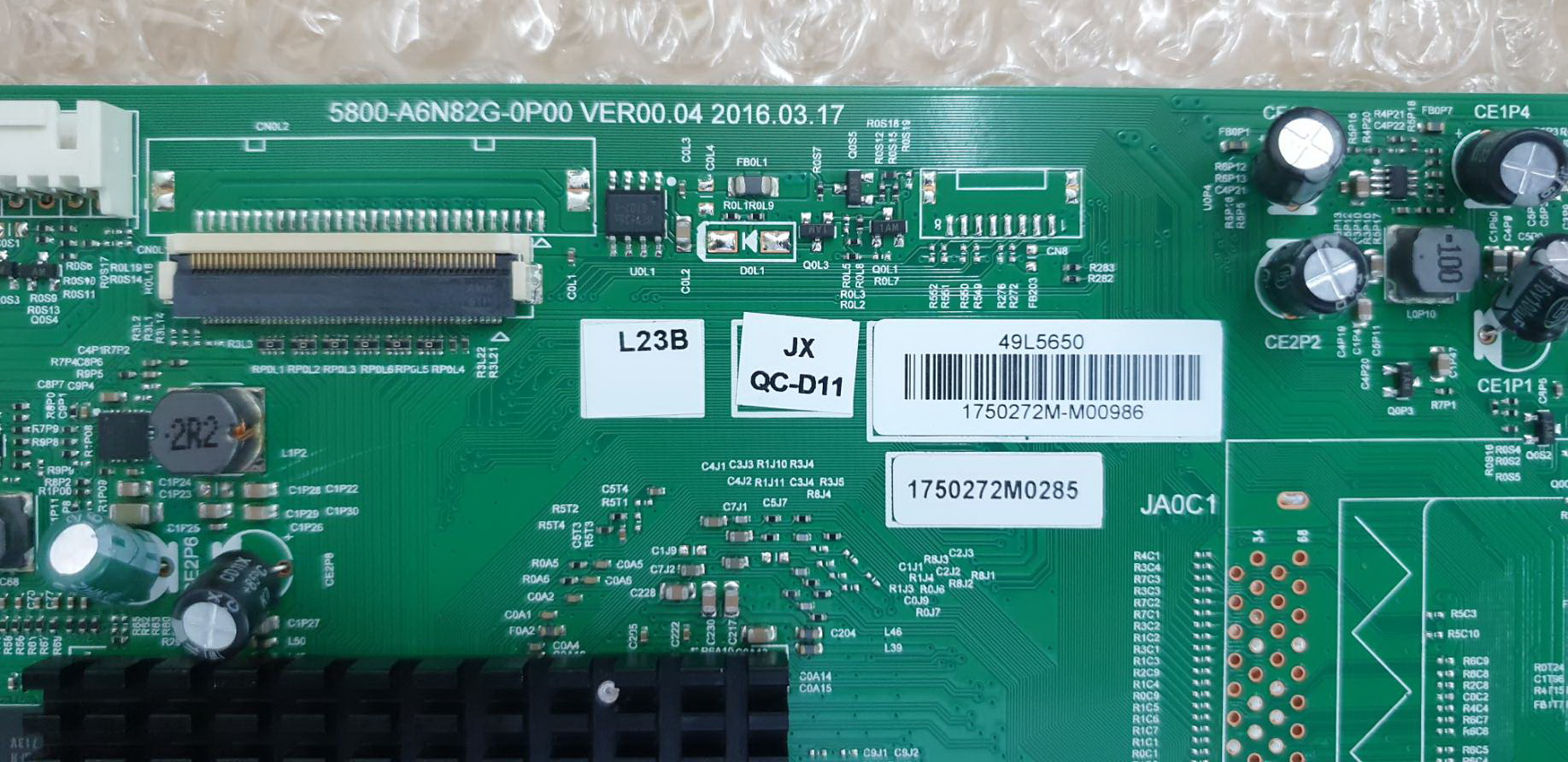 เมนบอร์ดใหม่ รุ่น 49L5650VT เบอร์บอร์ด 5800-A6N82G-0P00