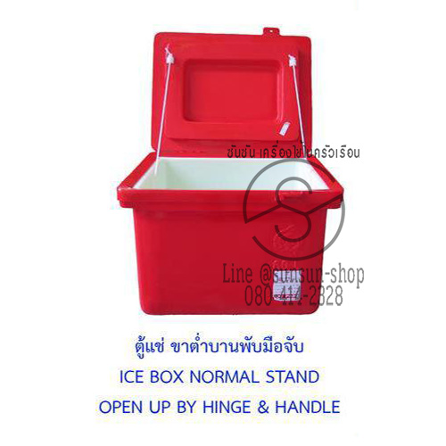 782.ตู้แช่ 60 ลิตร ขาเตี้ย บานพับมือจับ เกรียงถาวร