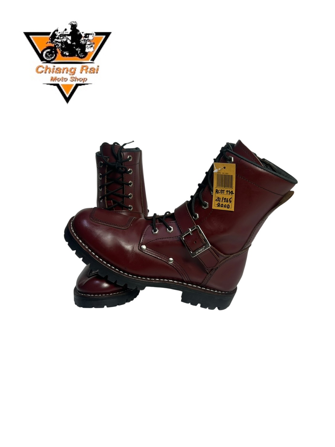 รองเท้าขี่มอเตอร์ไซด์( มือสอง) RCBT-114 Size ขนาดจากป้าย 41:EUR / 7.5:UK / 26.5:Cm.(Avirex)