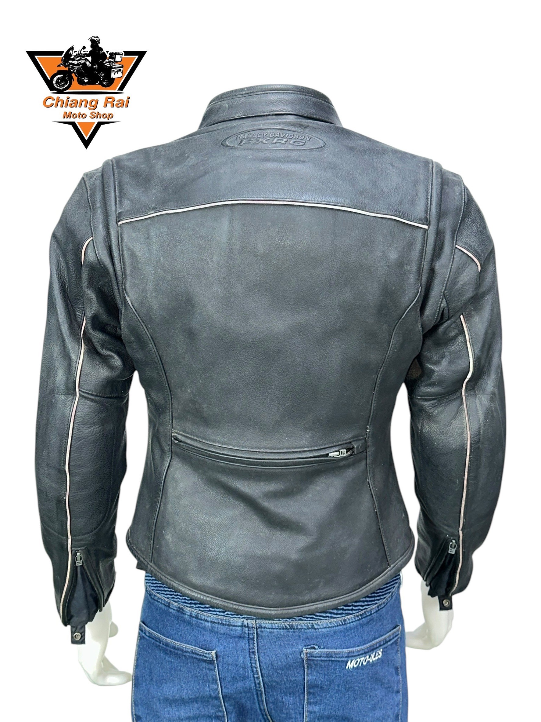 เสื้อขี่มอเตอร์ไซด์( มือสอง) RCSA 969 : อก 36-38" ยาว 21" (S) **Harley Davidson**