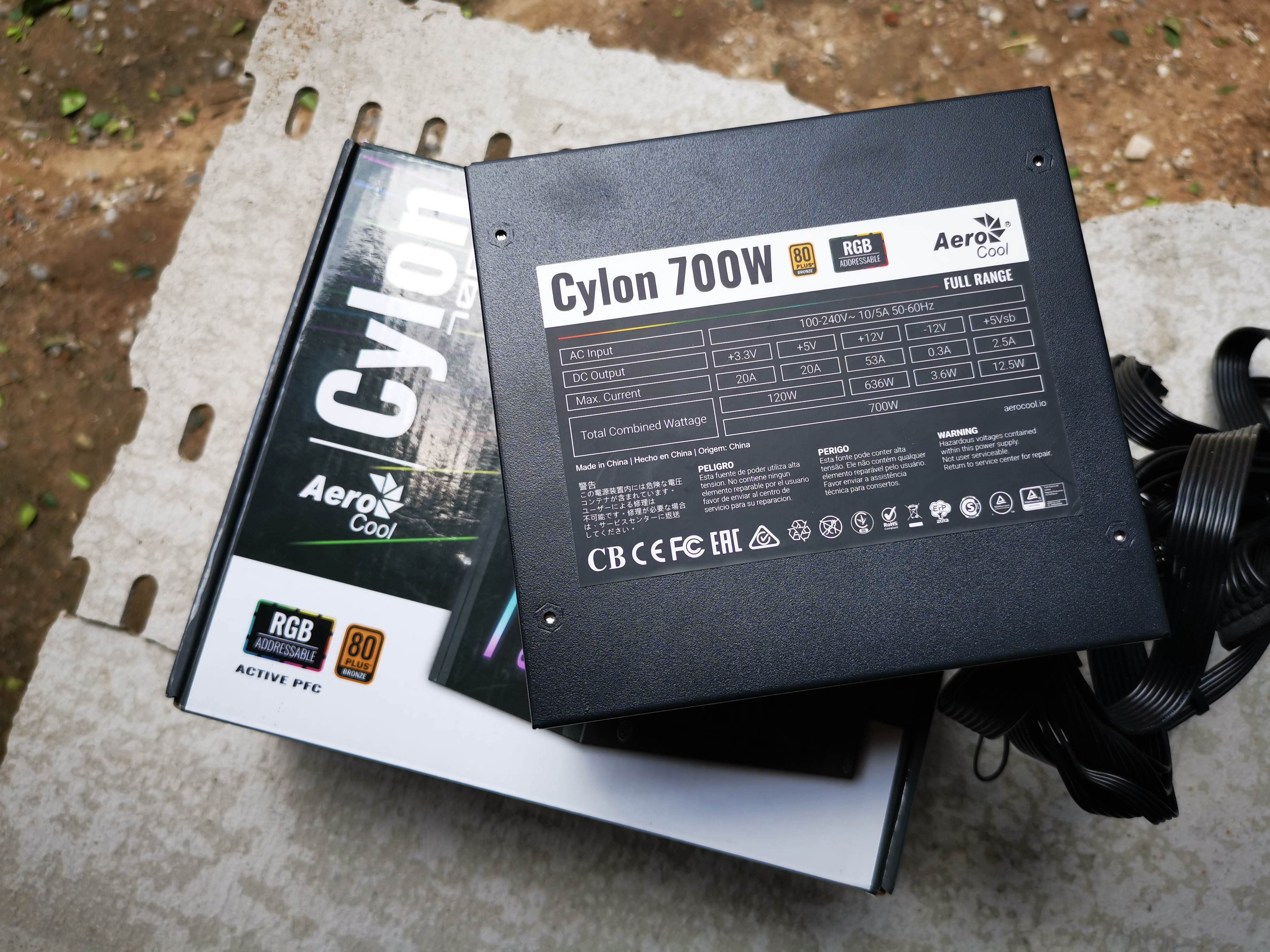 PSU AEROCOOL CYLON 700W RGB (80+ BRONZE)