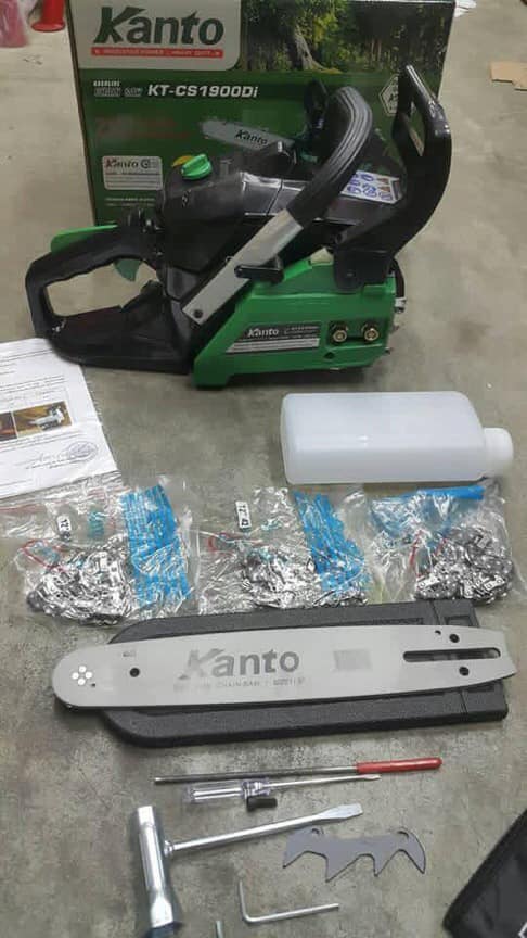 เลื่อยยนต์ Kanto รุ่น 1900DI แถมโซ่ 3เส้น บาร์ 11.5 นิ้ว
