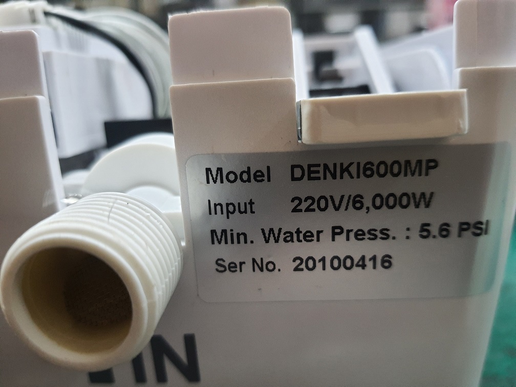 ซ่อมเครื่องทำน้ำร้อน ยี่ห้อ RINNAI รุ่น DENKI600MP อาการไม่ร้อนเครื่องไม่ทำงาน