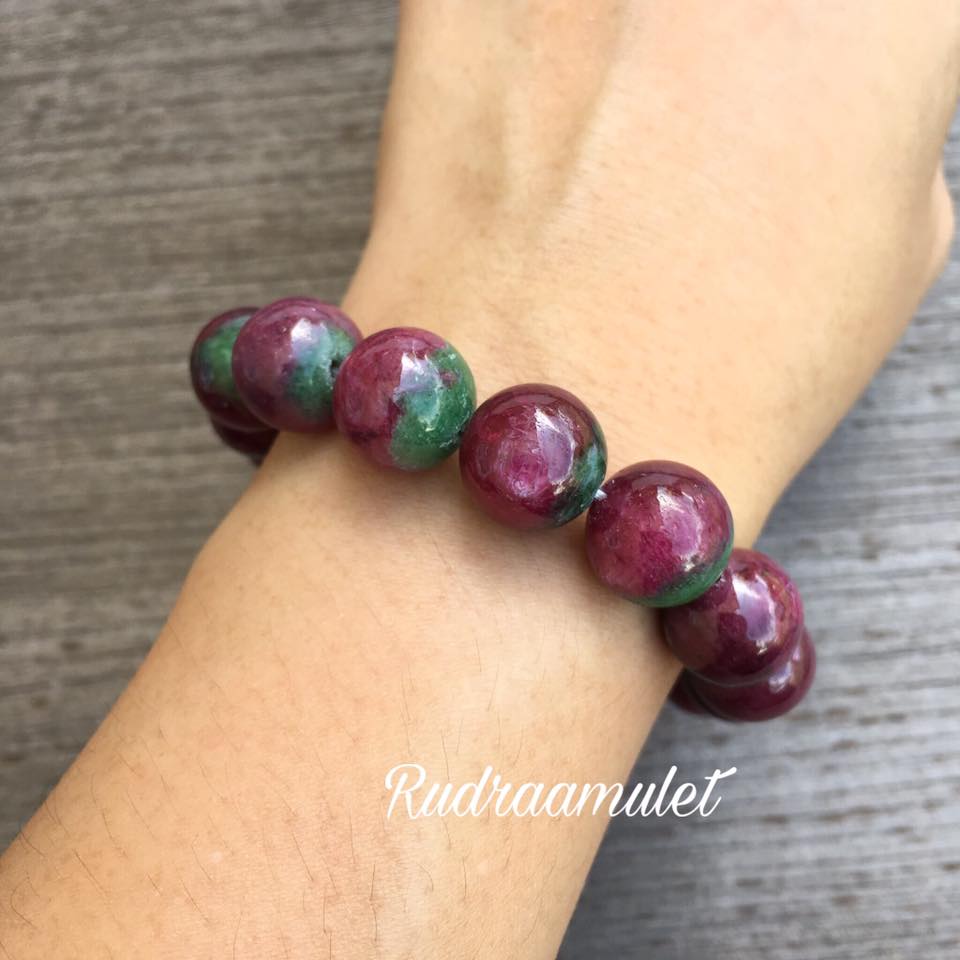 รูบี้ ซอยไซต์ (Ruby Zoisite) 12.8 mm
