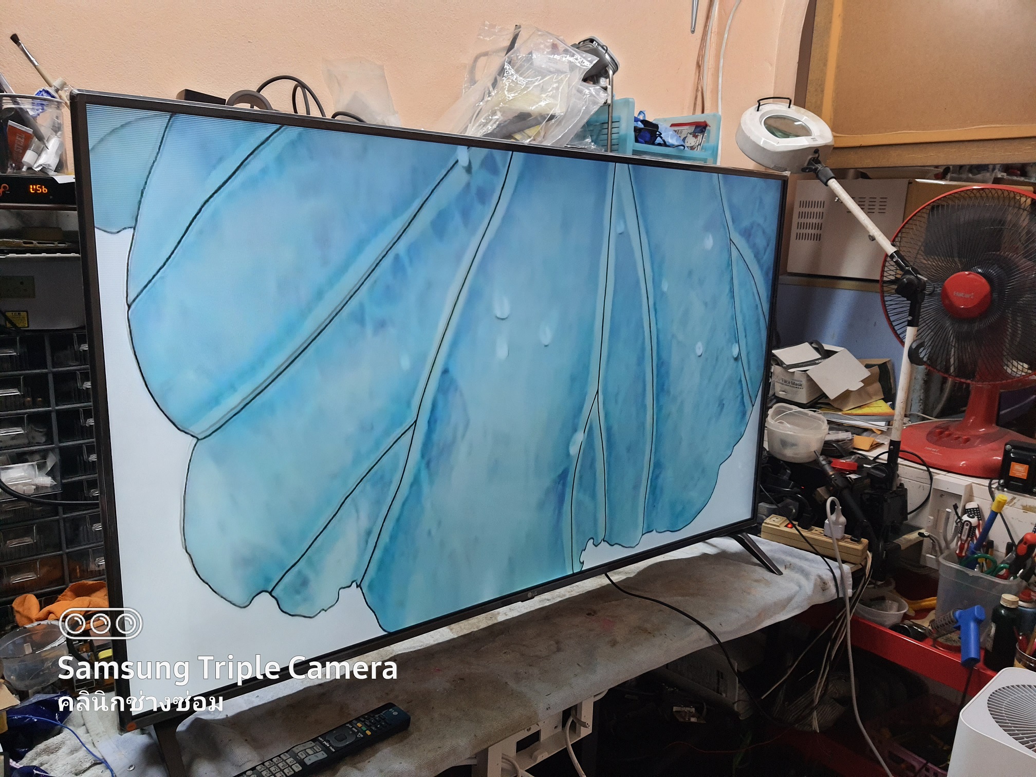 ซ่อมโทรทัศน์ LCD-TV ยี่ห้อ LG รุ่น 55UK6500PTC อาการเครื่องไม่ทำงาน