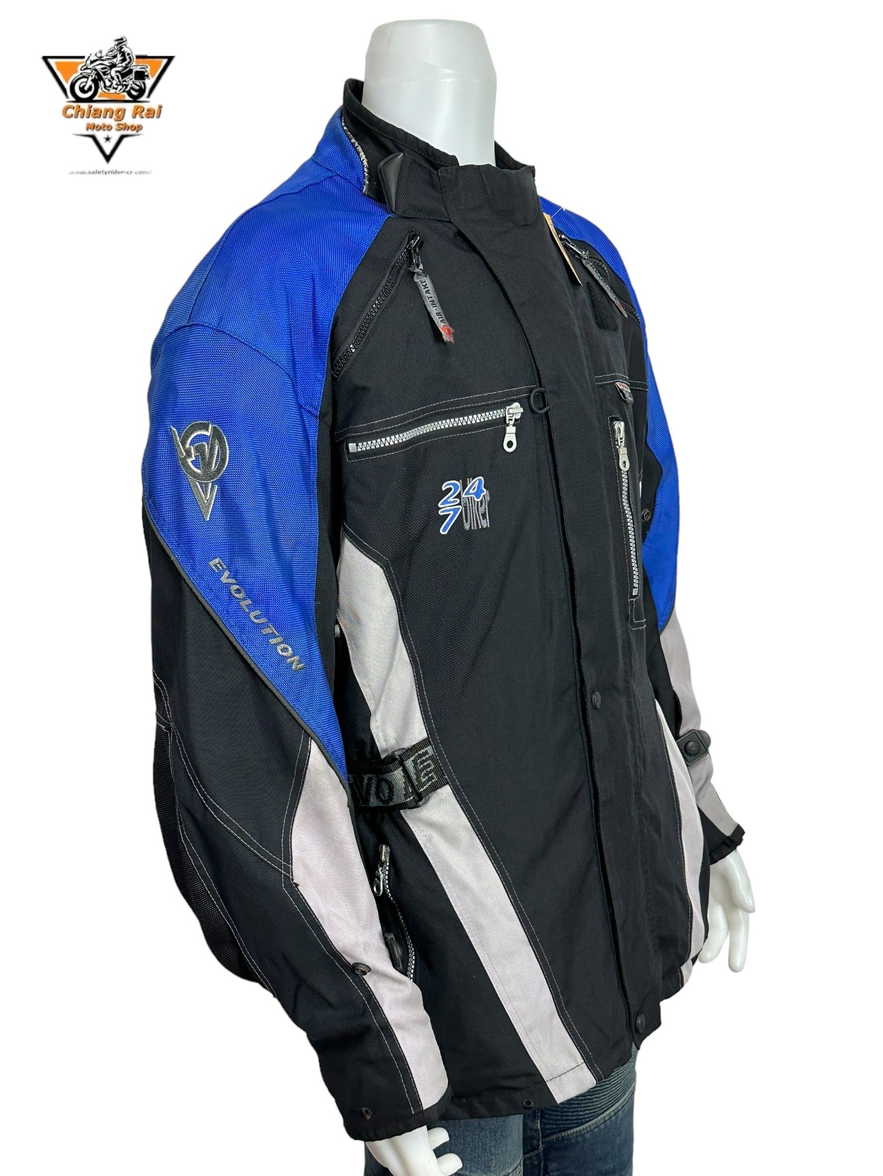 เสื้อขี่มอเตอร์ไซด์( มือสอง) RCTA 617: อก 48" ยาว 28"(XL) **EVOLUTION**