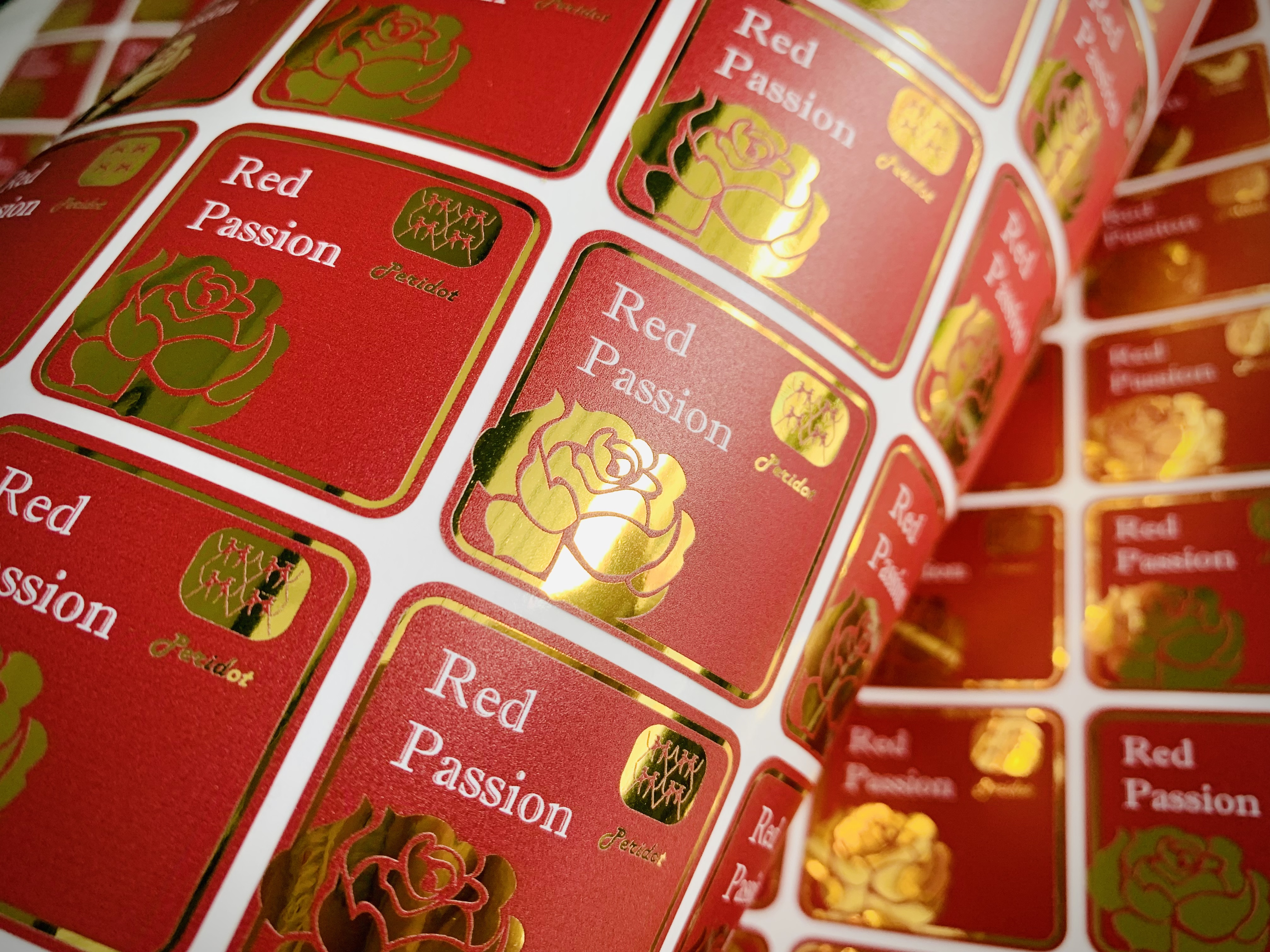 สติ๊กเกอร์ฉลากสินค้าฟรอยทอง ฟอยล์