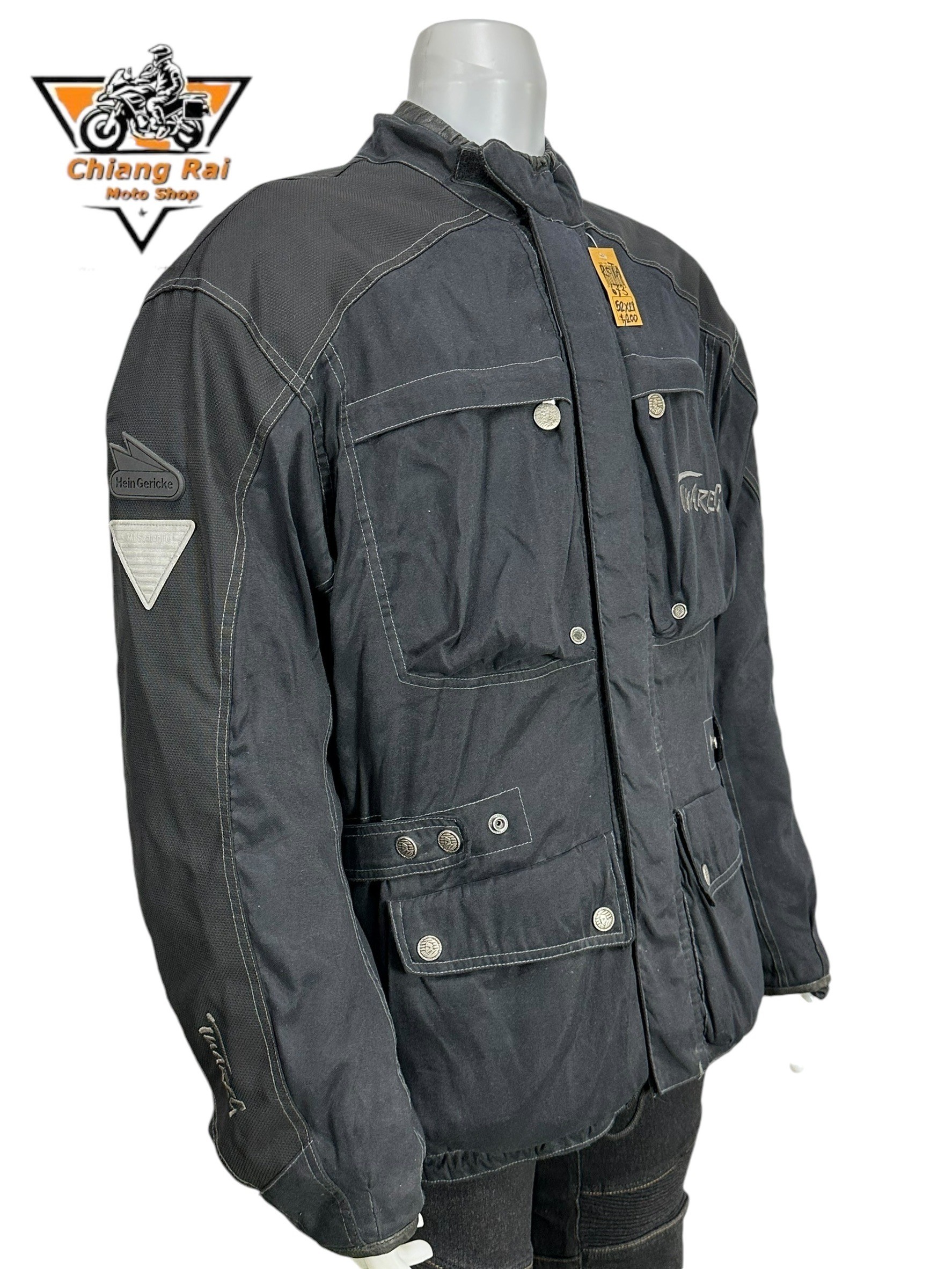 เสื้อขี่มอเตอร์ไซด์( มือสอง) RCTA 673 อก 52" ยาว 28"(XL) **Hein Gerlokev**